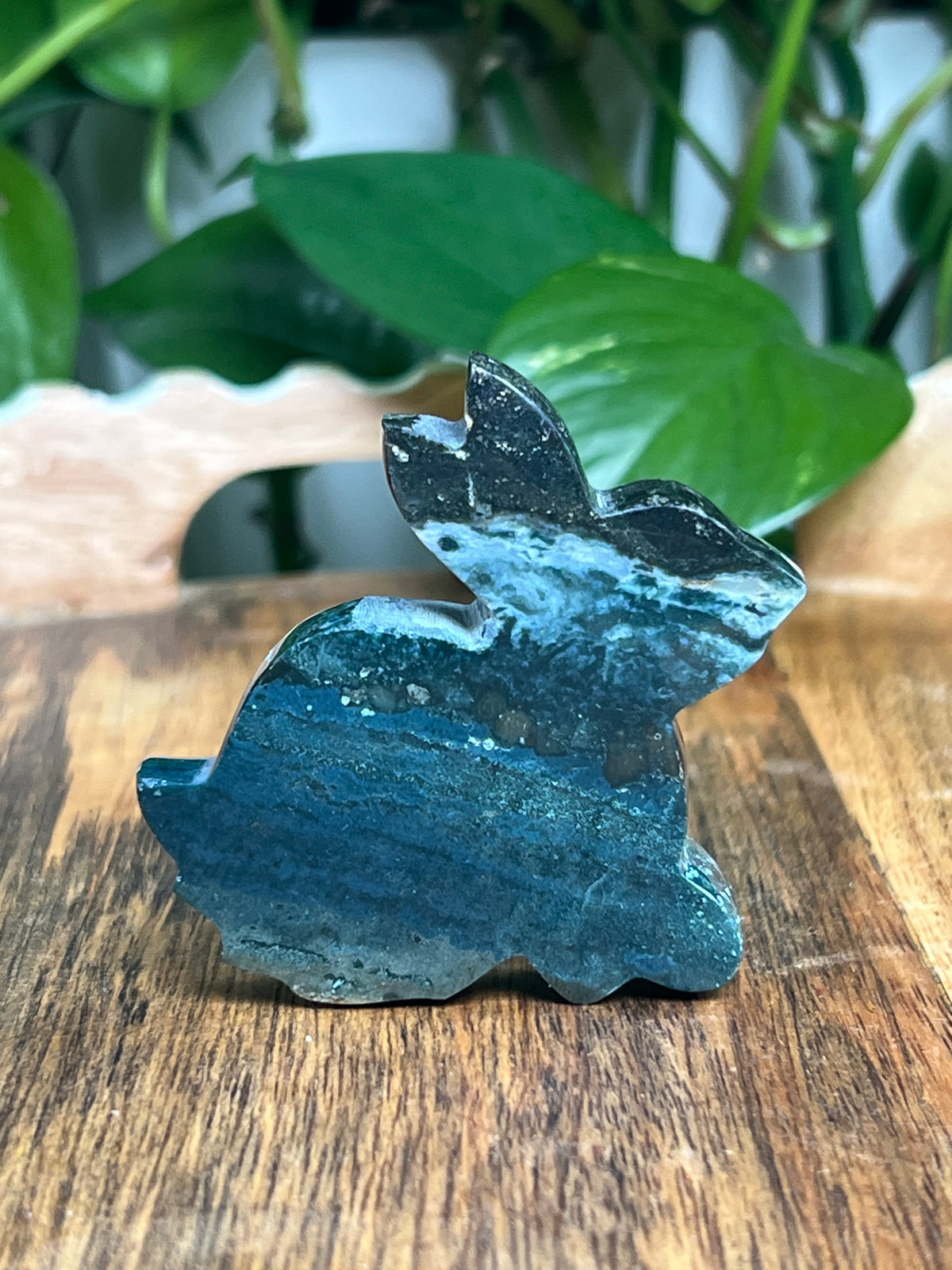 Blue Green Jasper Bunny: RA