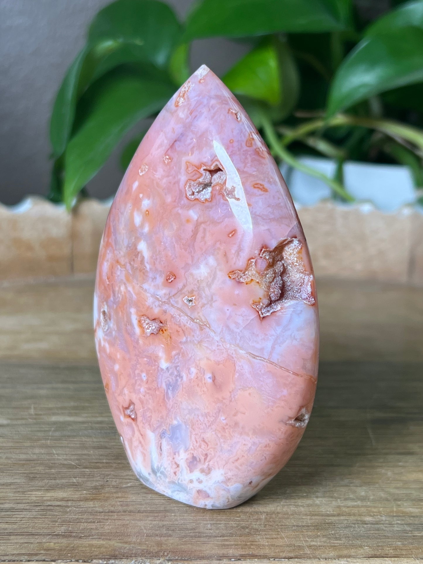 Pink Carnelian Flame