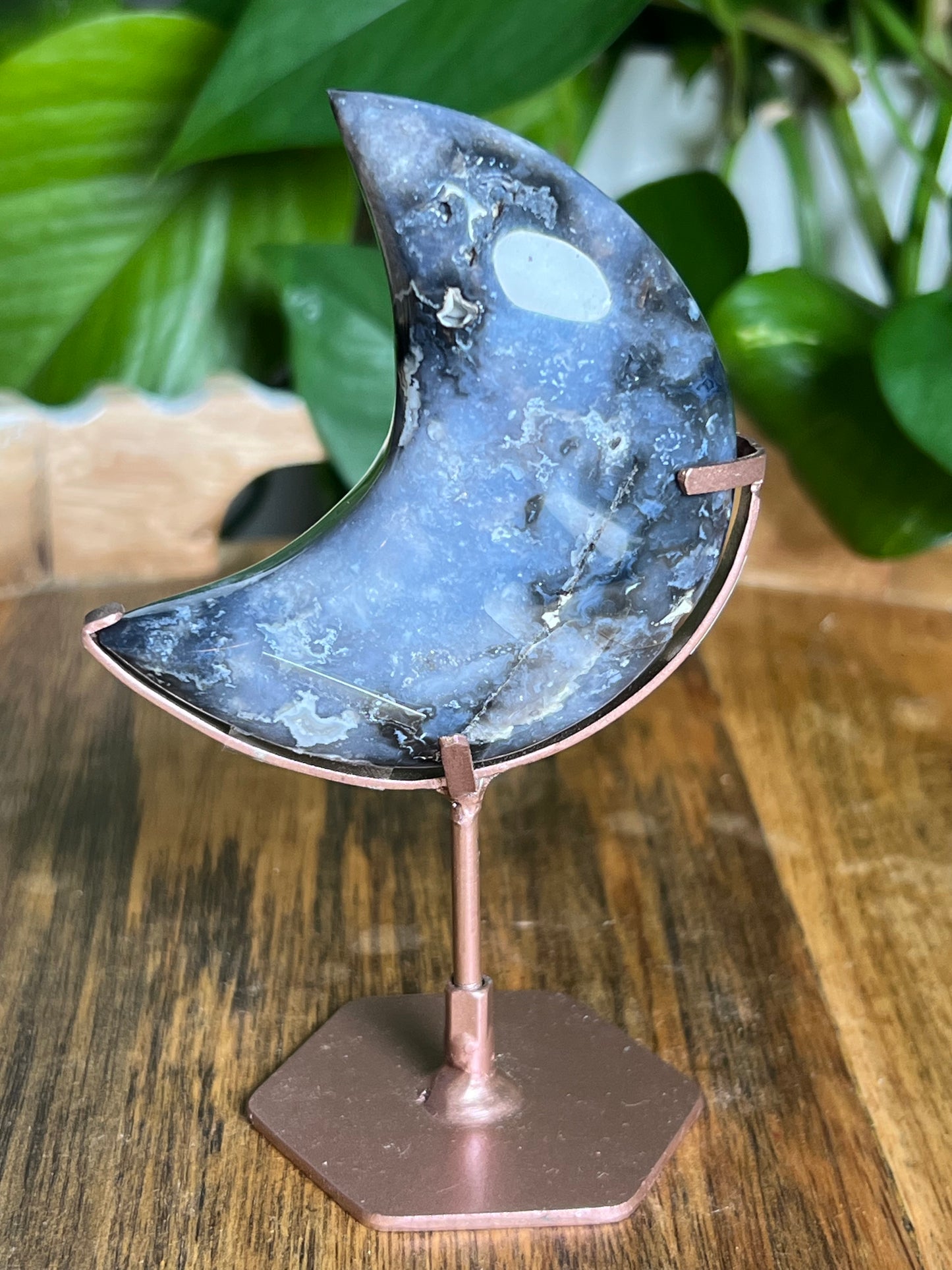Blue Plume Agate Moon VC