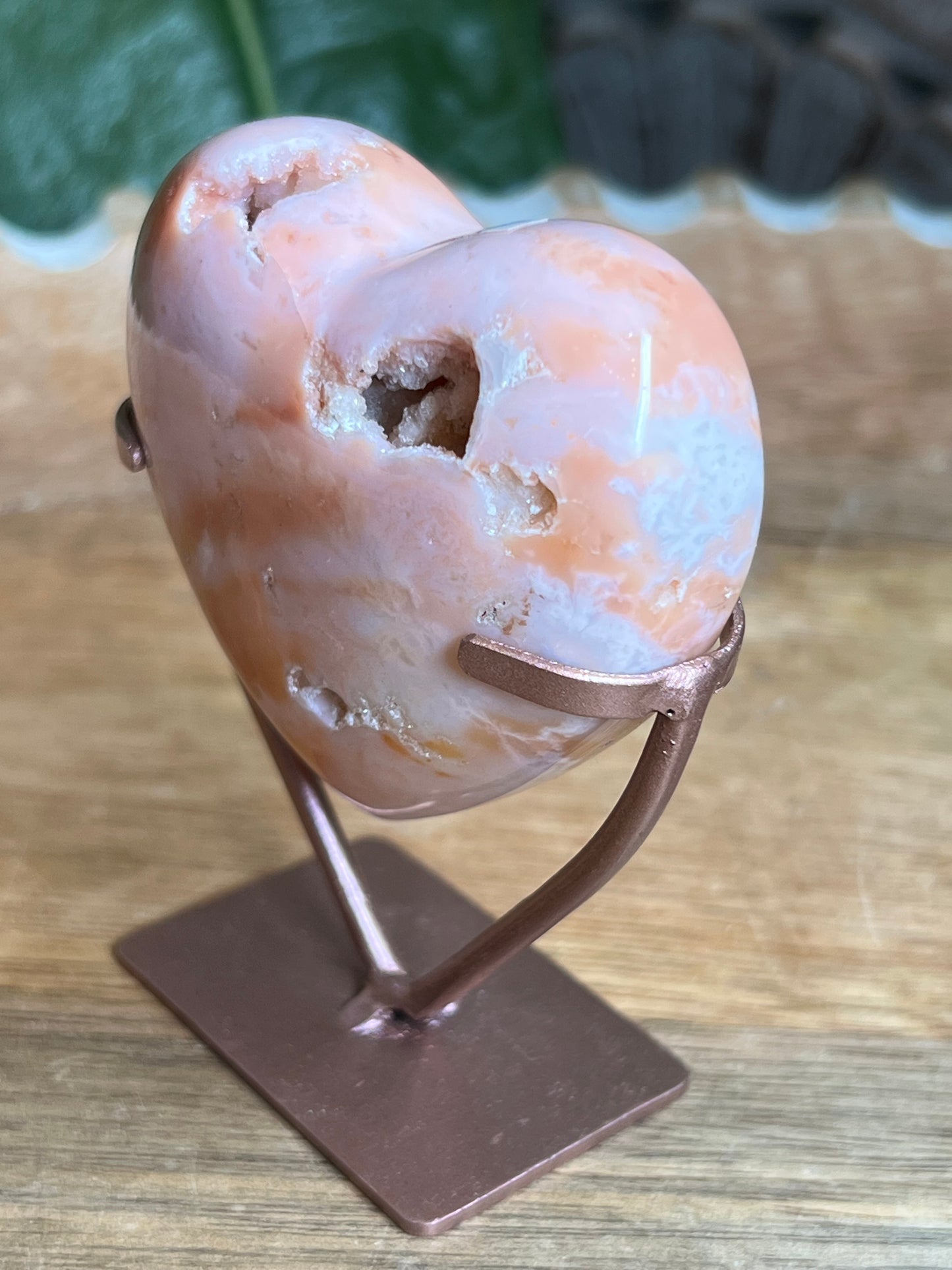 Pink Carnelian Heart