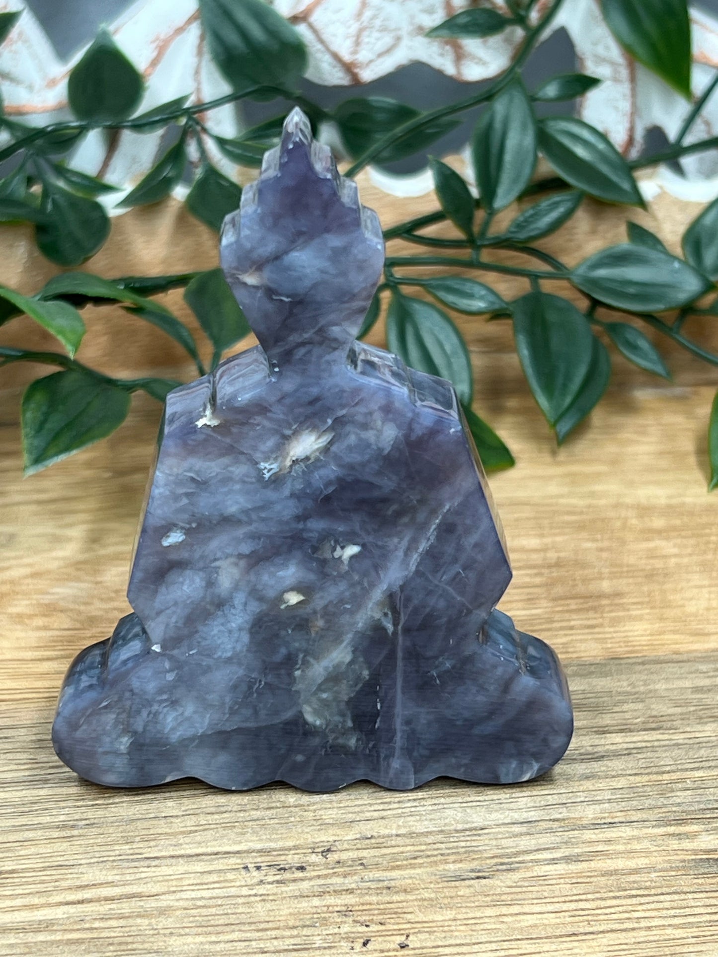 Purple Chalcedony Buddha