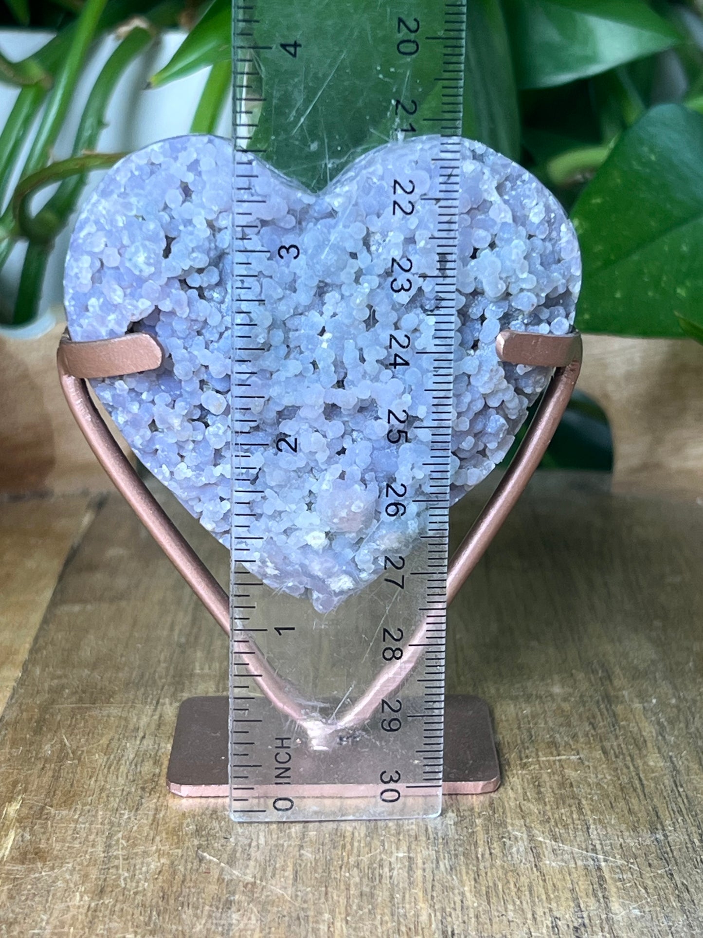 Grape Agate Heart