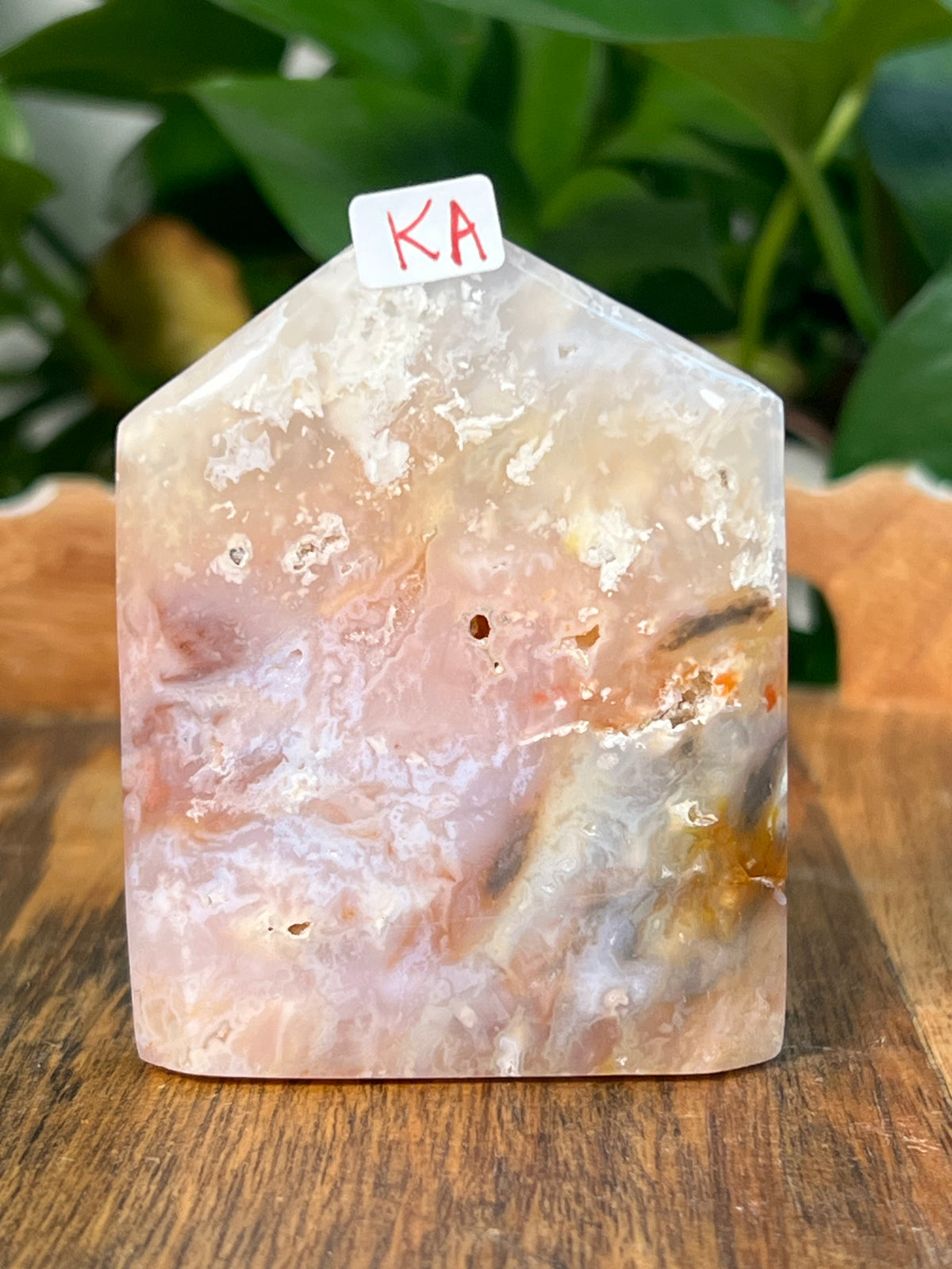 Rainbow Plume Agate Flat Towers