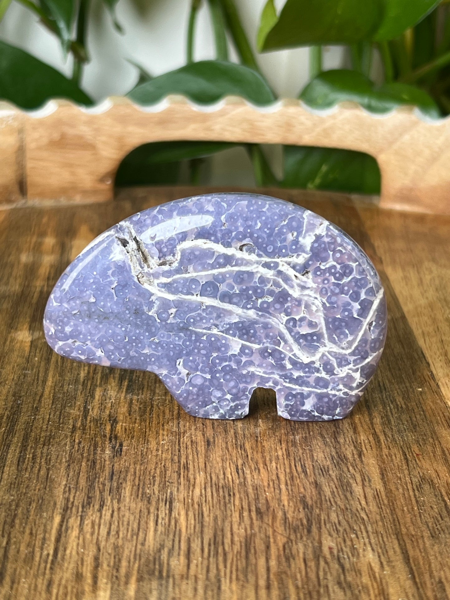 Grape Agate Bear