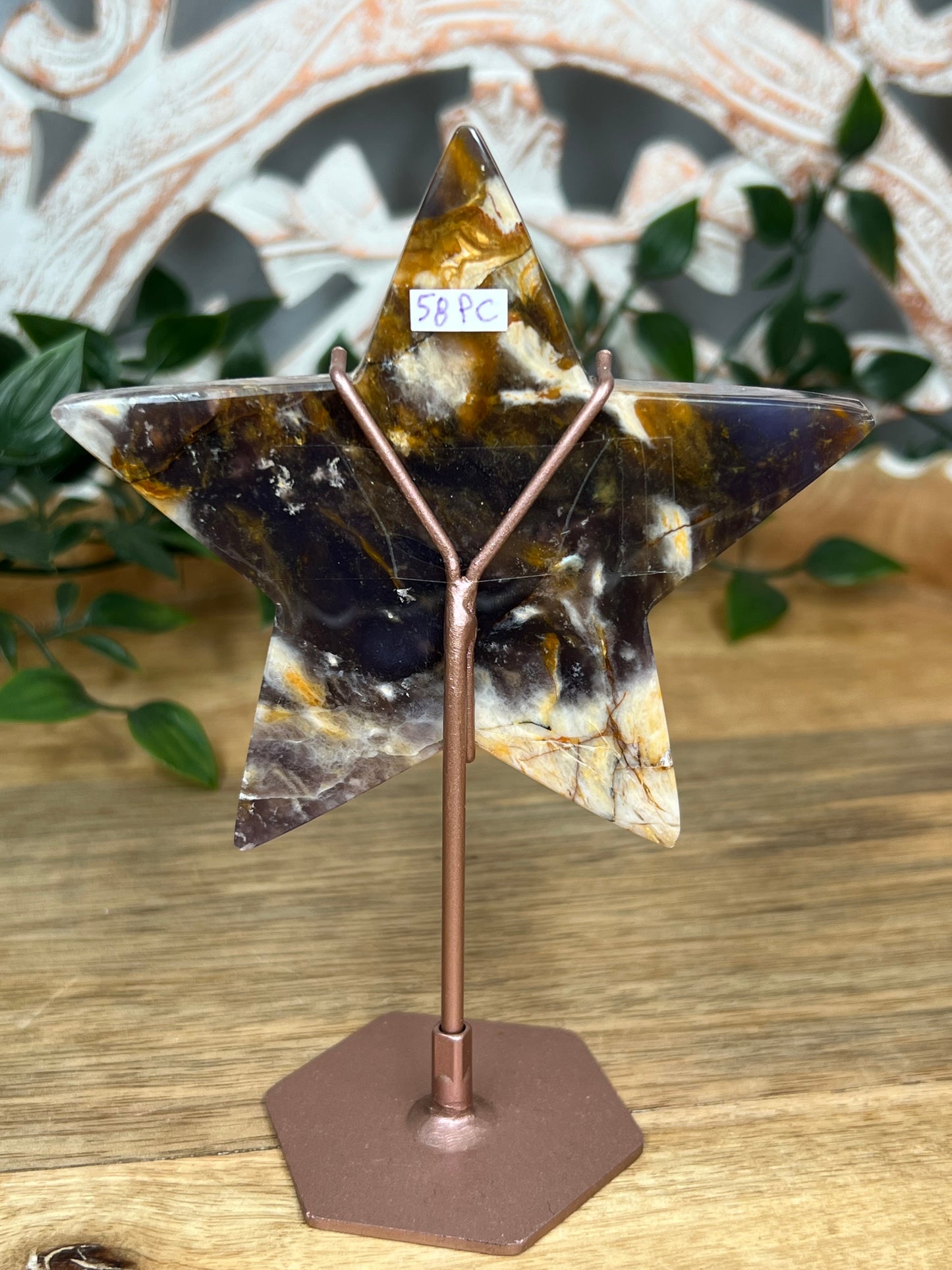 Purple Chalcedony Star