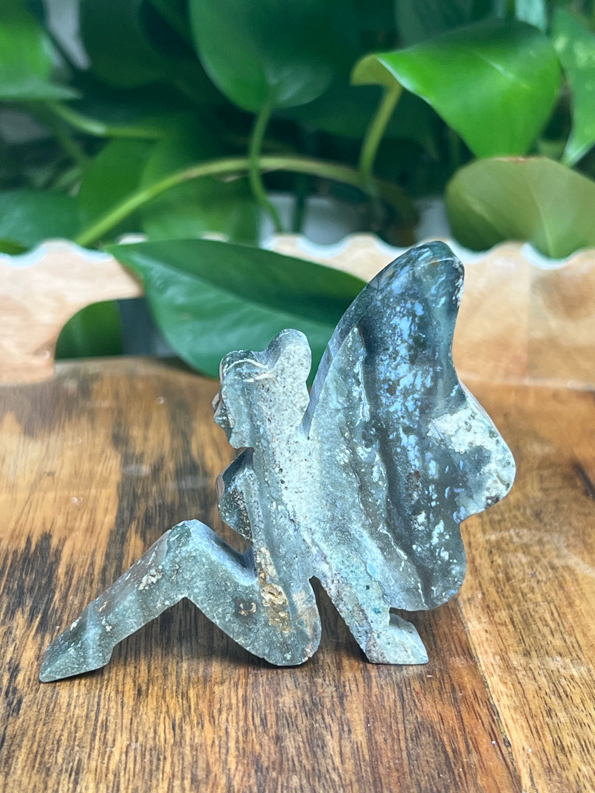 Blue Green Jasper Pixie Fairy: HG