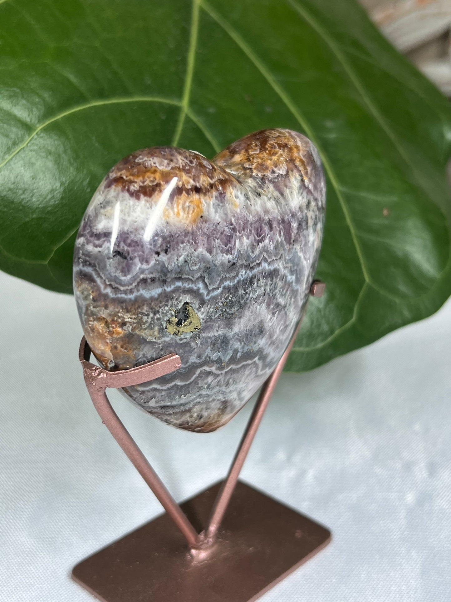 Indonesian Amethyst Heart
