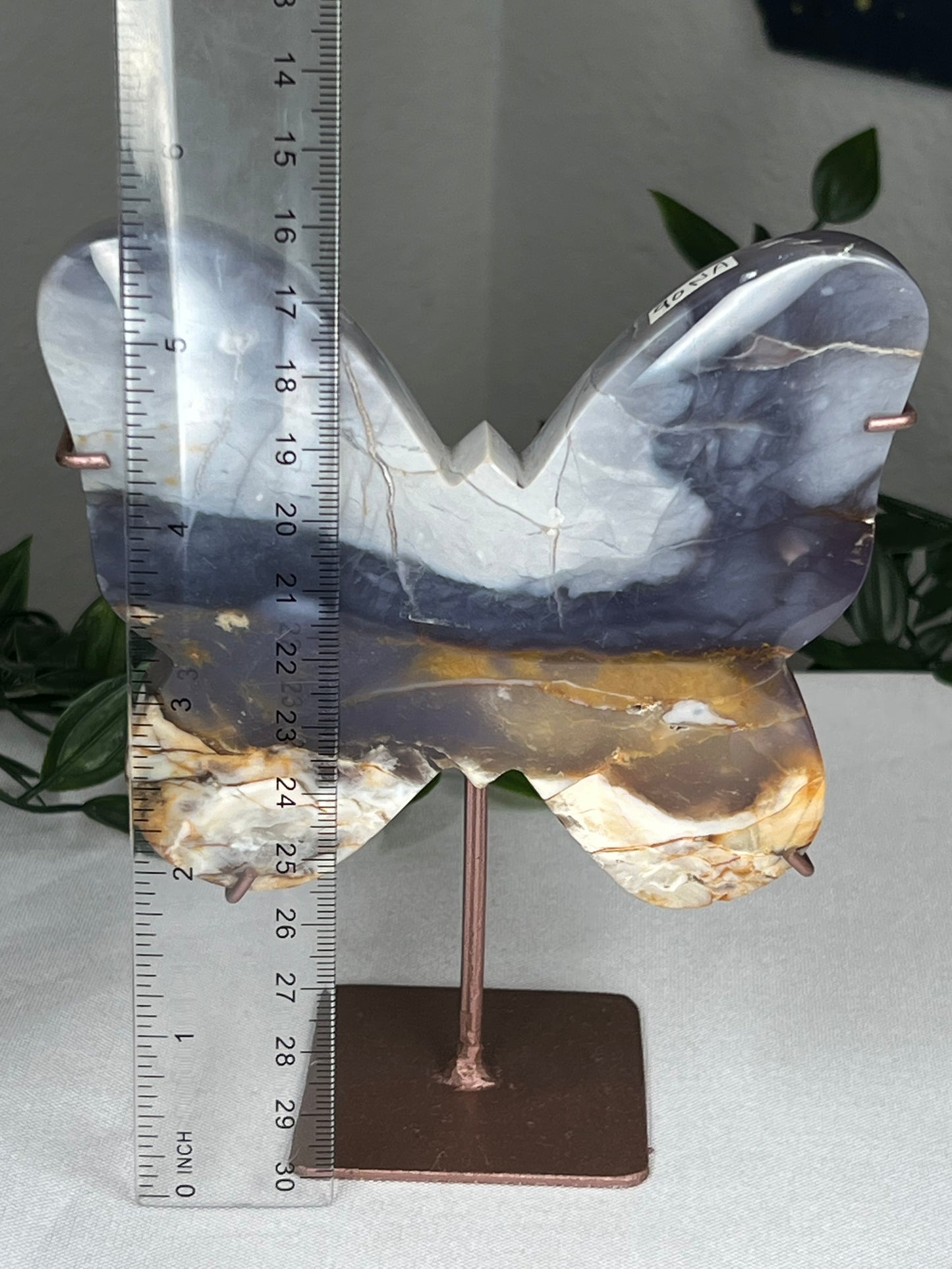 Purple Chalcedony Butterfly