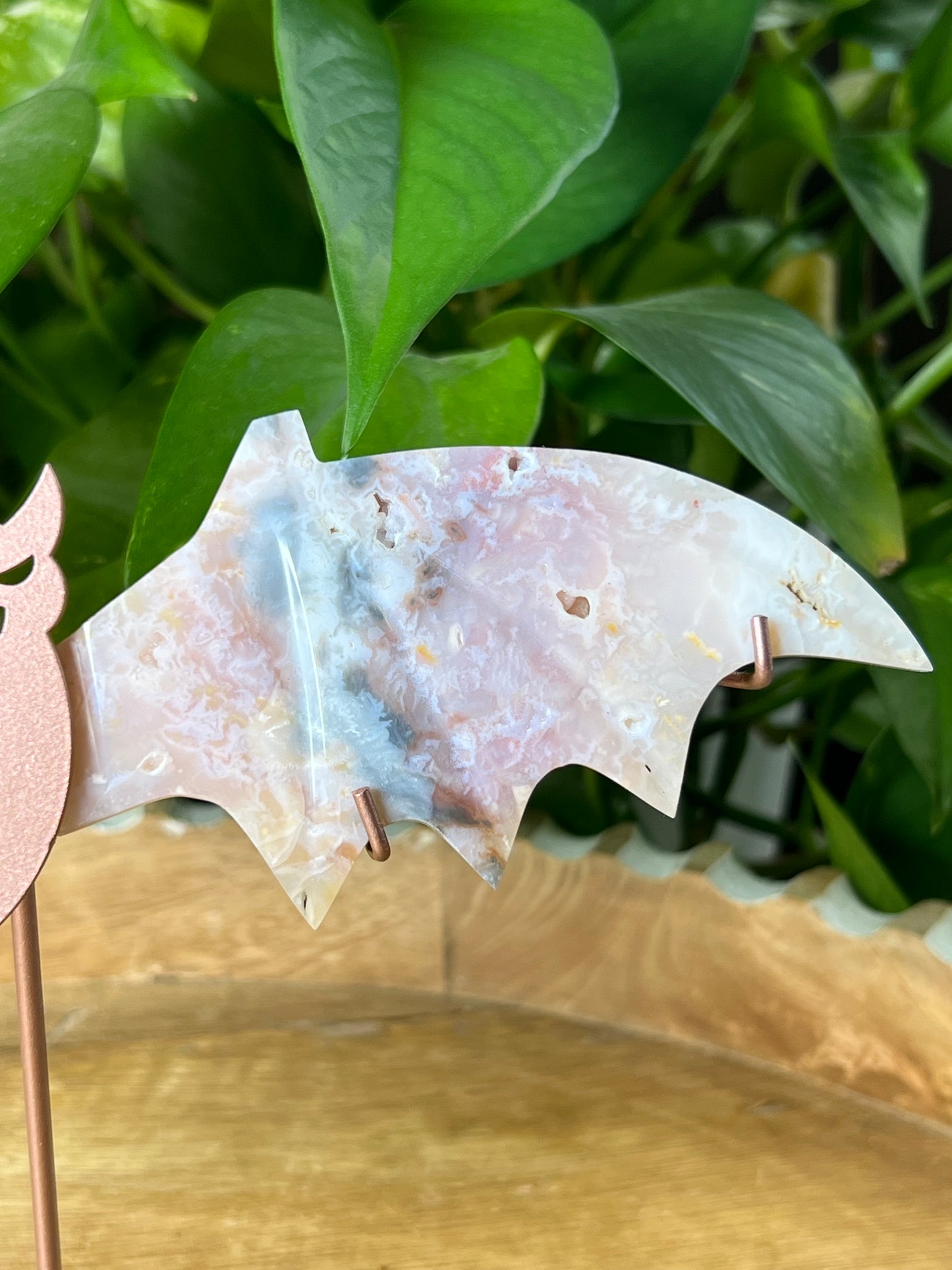 Rainbow Plume Agate Bat