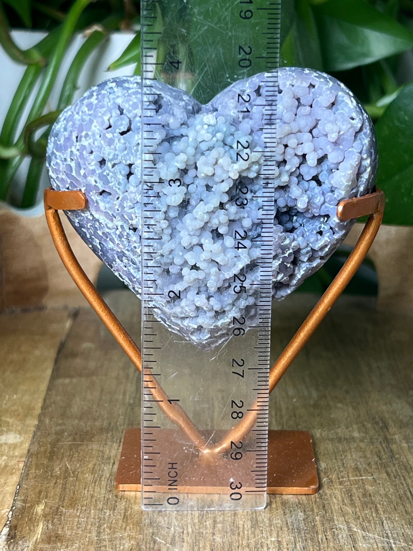 Grape Agate Heart