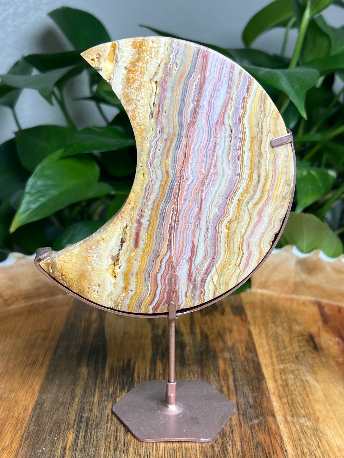 Crazy Lace Agate Moon: KL