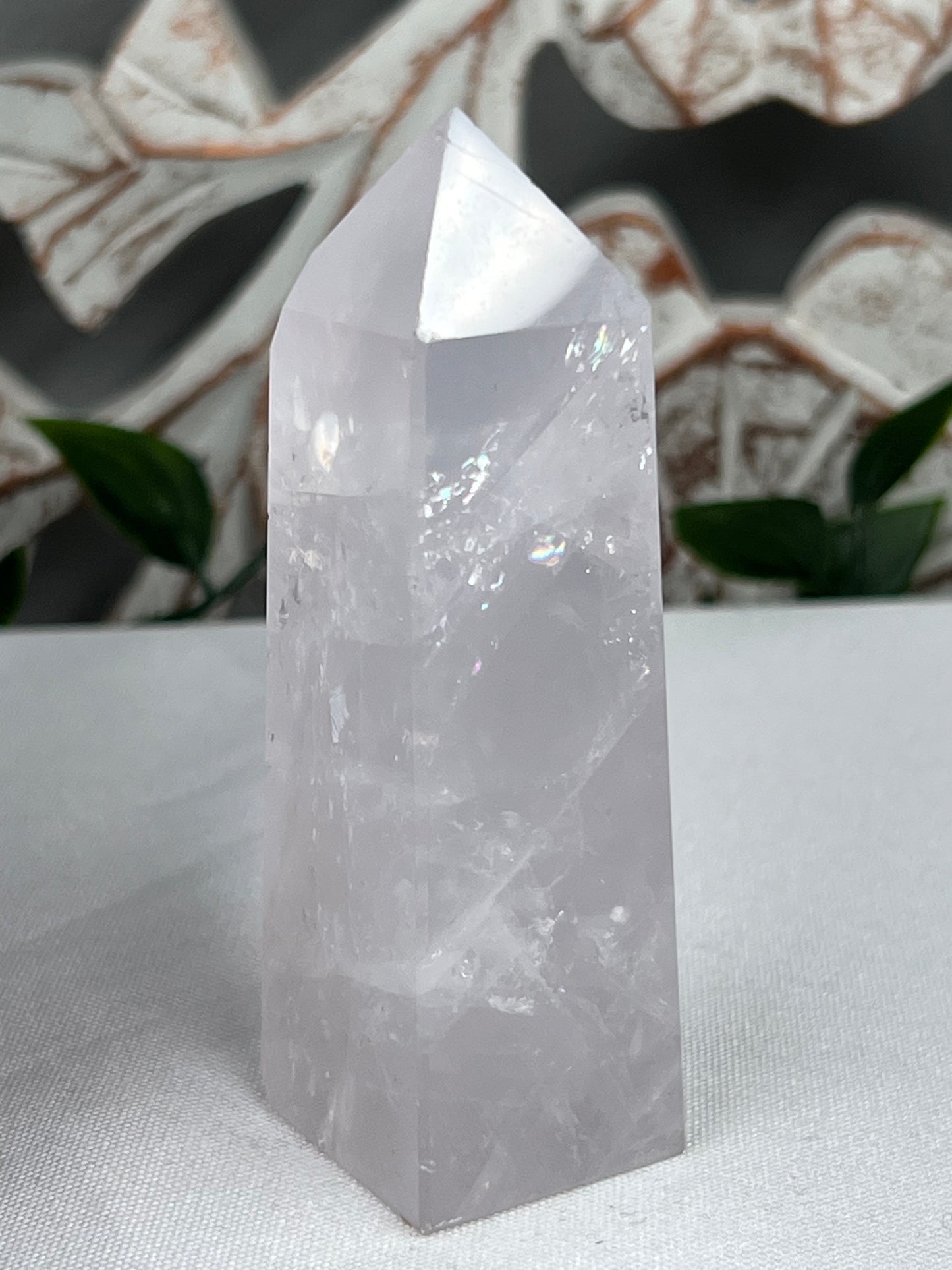 Lavender Rose Quartz Tower