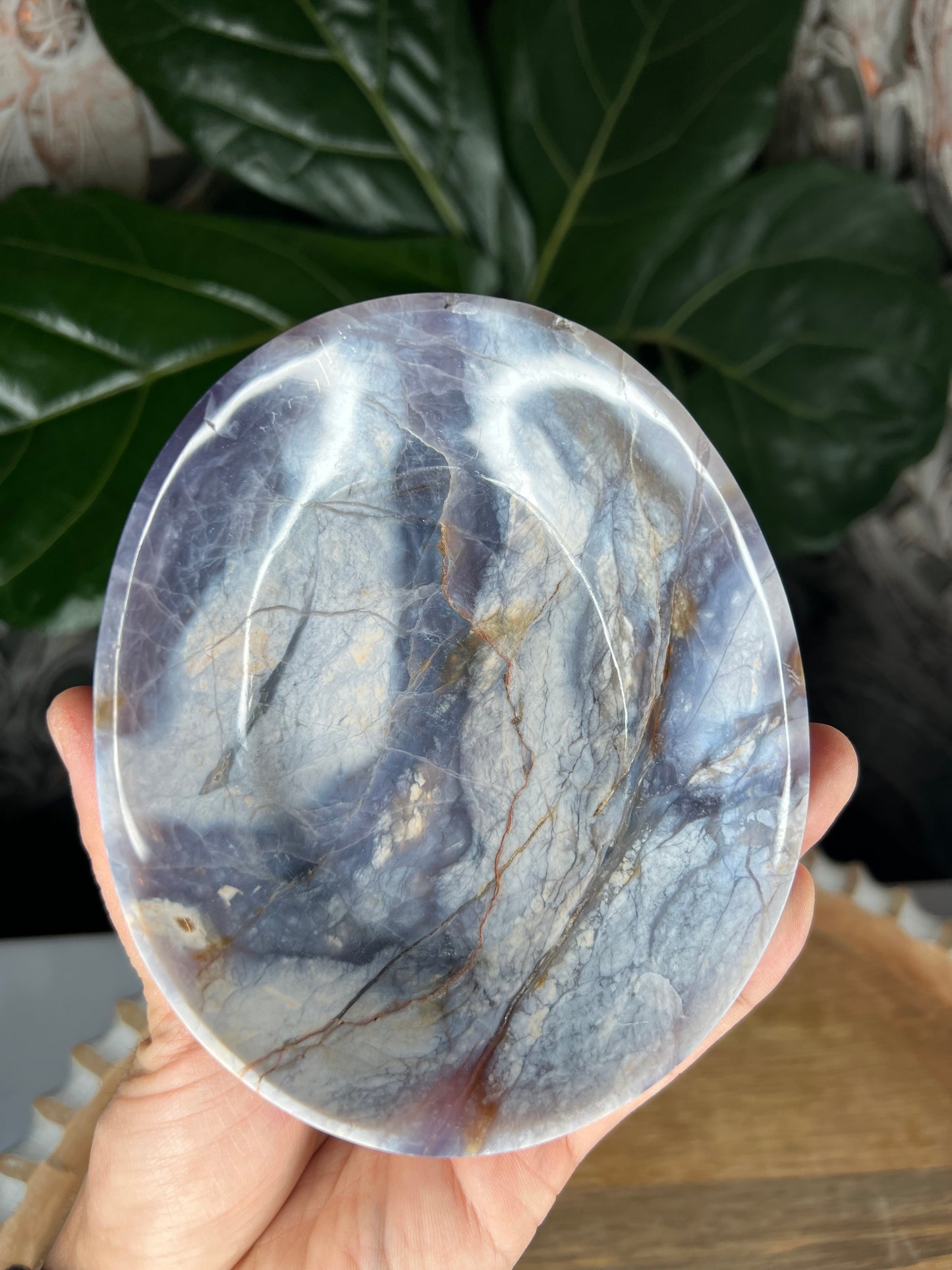 Purple Chalcedony Bowl
