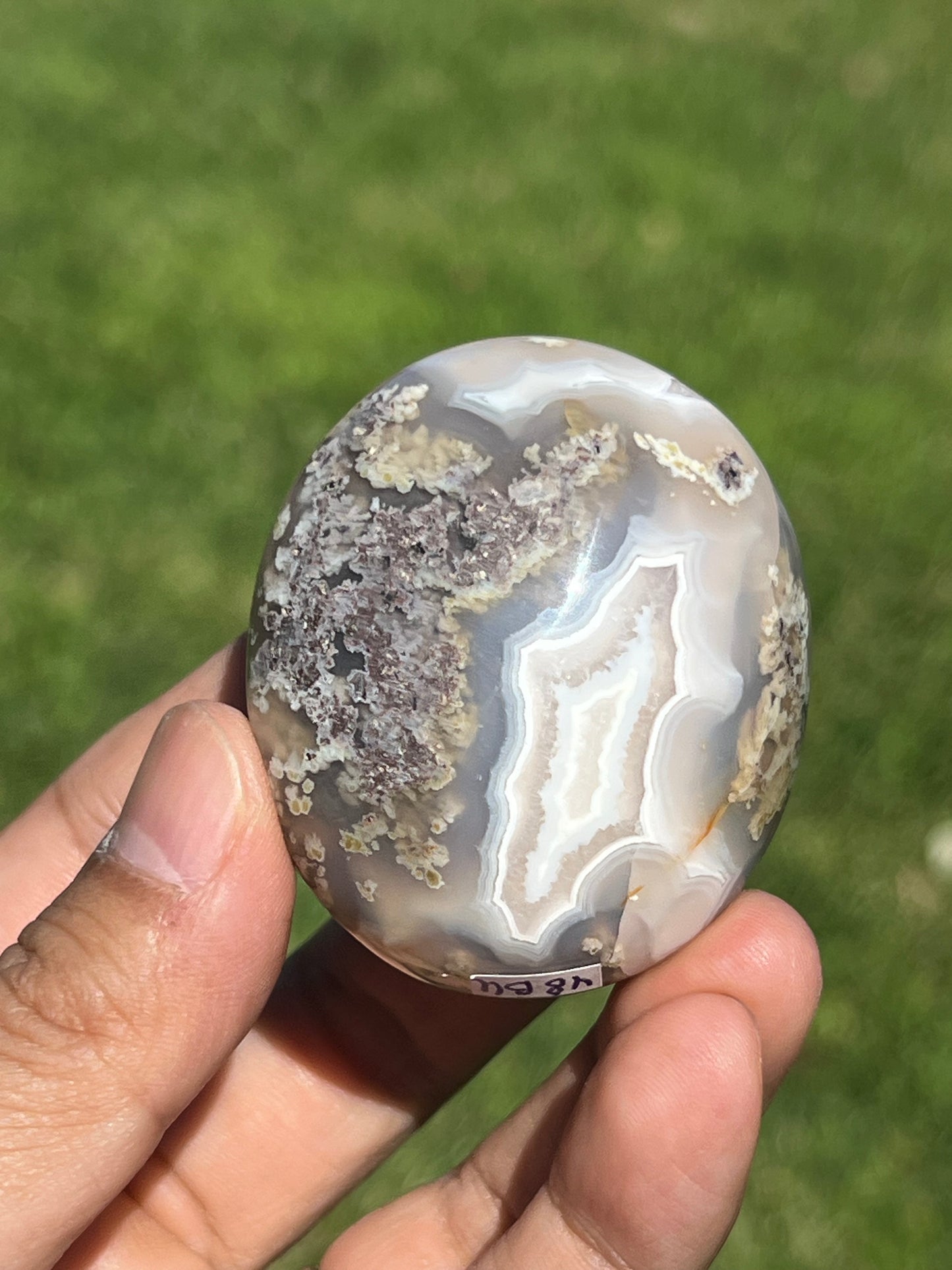 Scenic Moss Agate Palmstone BU
