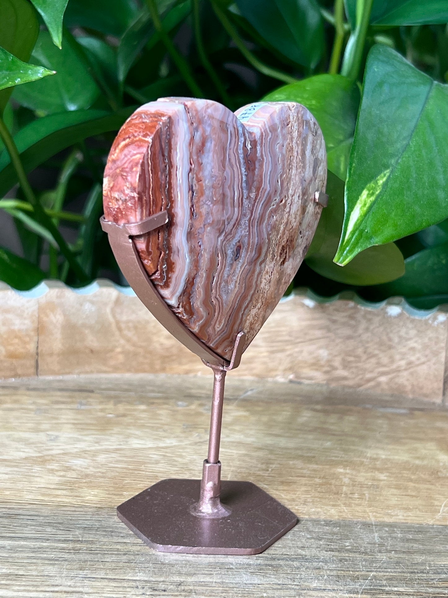 Crazy Lace Agate Heart