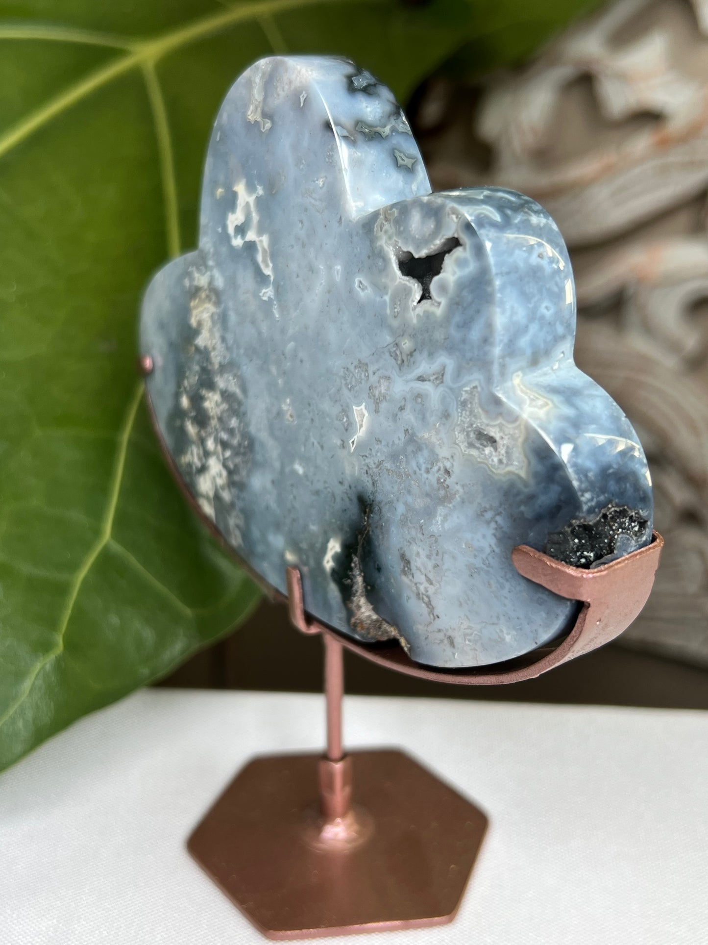 Blue plume agate cloud