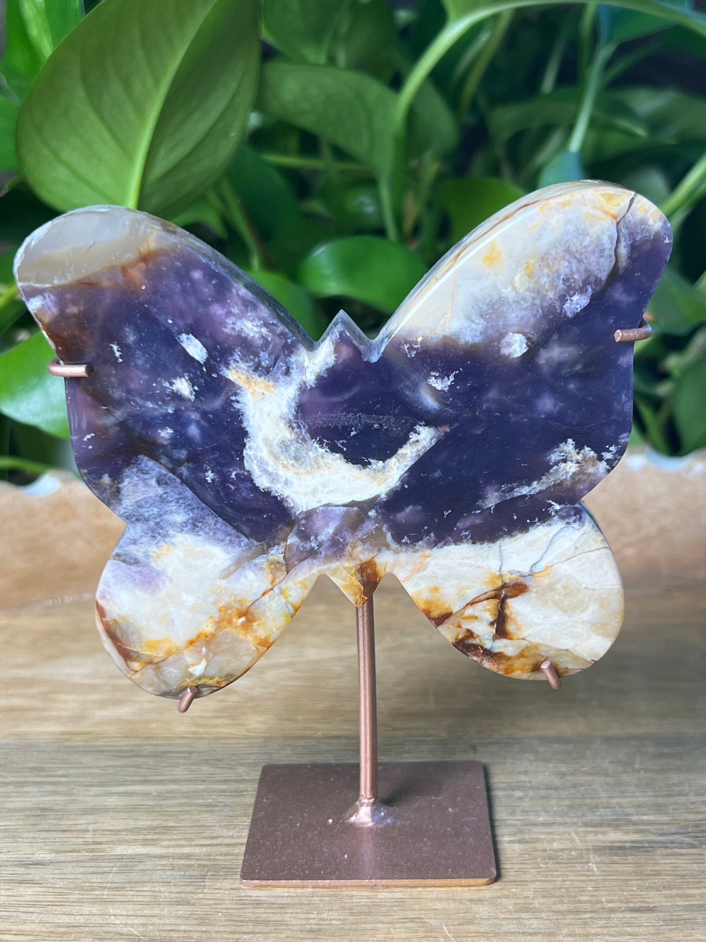 Purple Chalcedony Butterfly