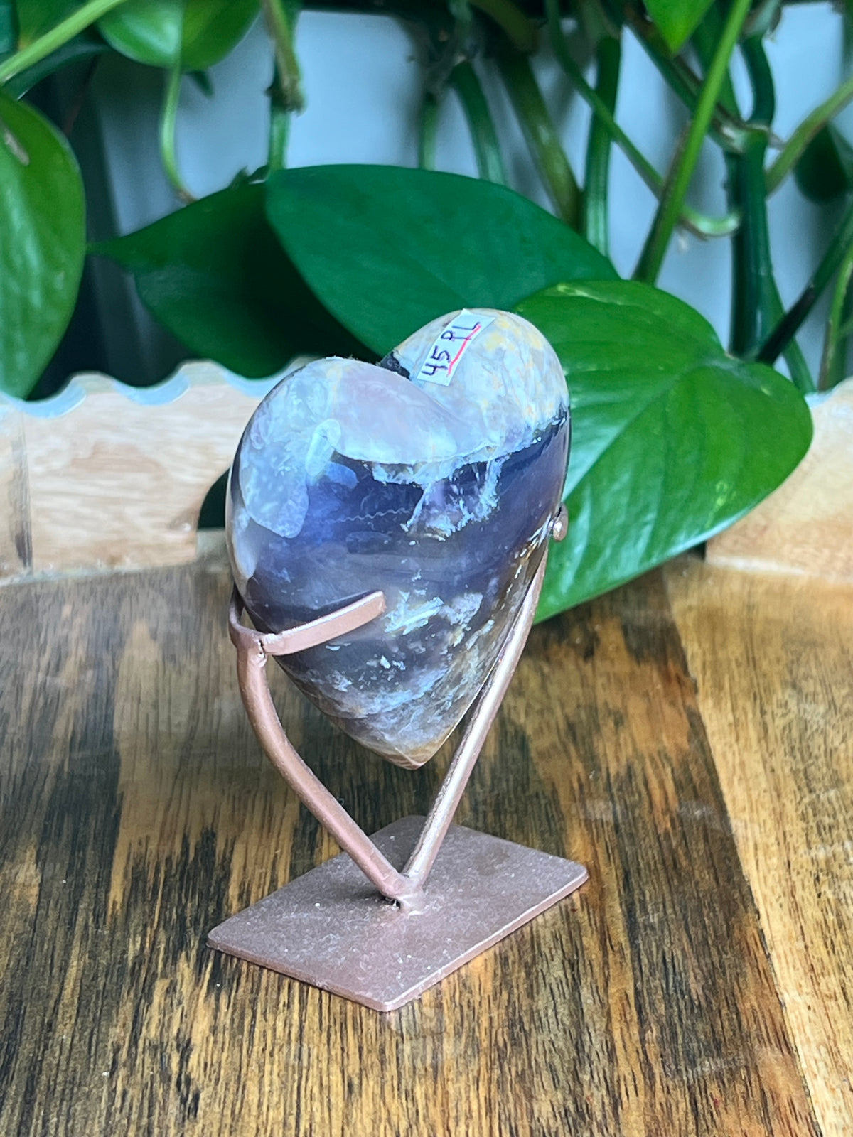 Purple Chalcedony Heart: PL