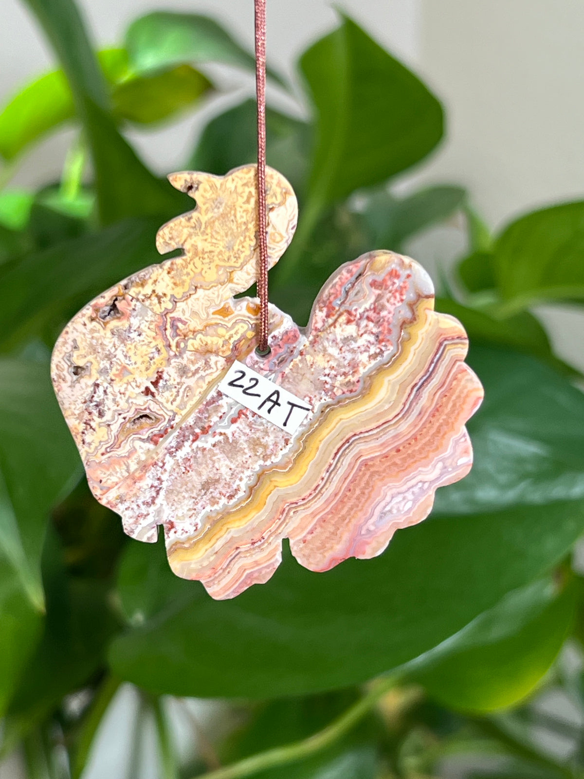 Crazy Lace Agate Turkey Ornaments