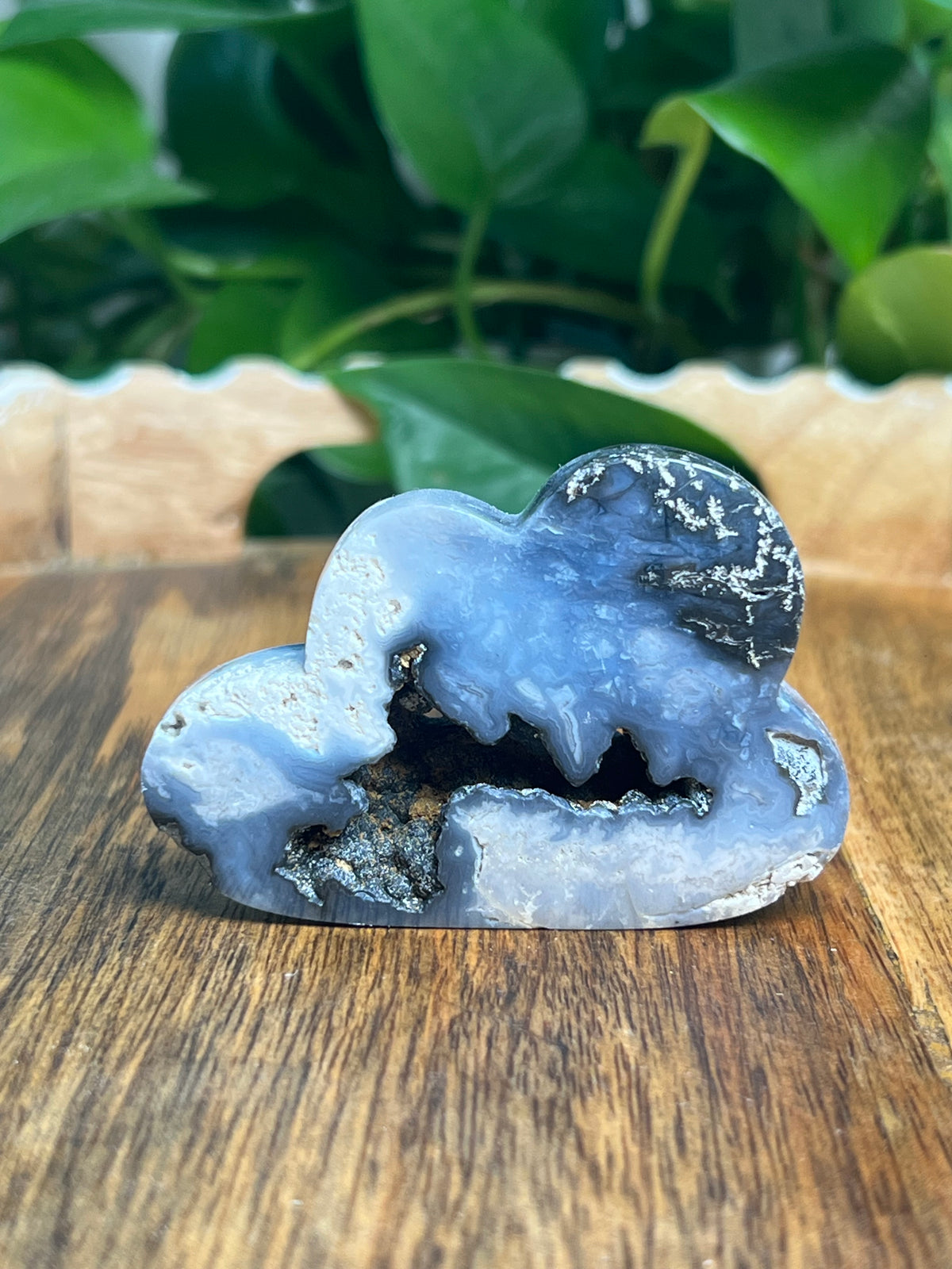 Blue Plume Agate Mini Cloud: PA