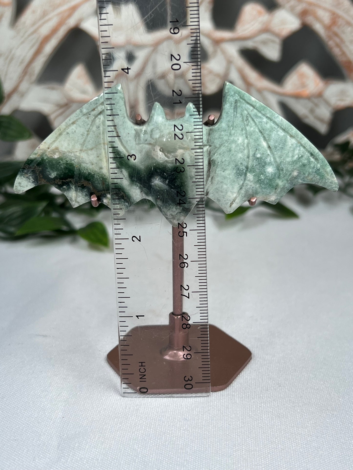 Blue Green Jasper Bat