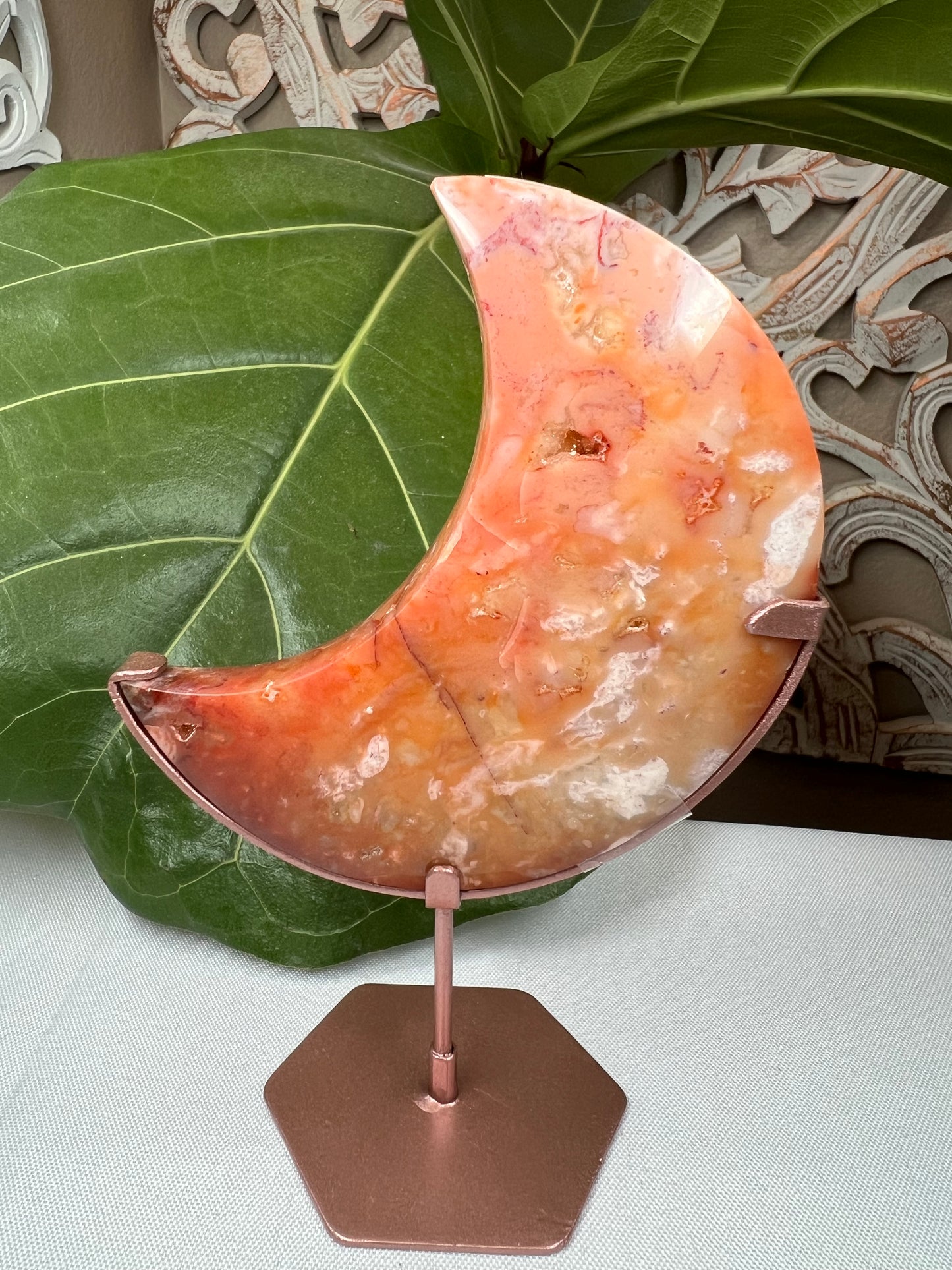 Pink Carnelian Moon