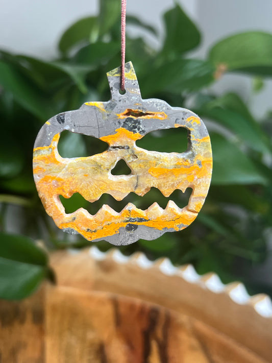 Bumblebee Jasper Ornament Pumpkin: C