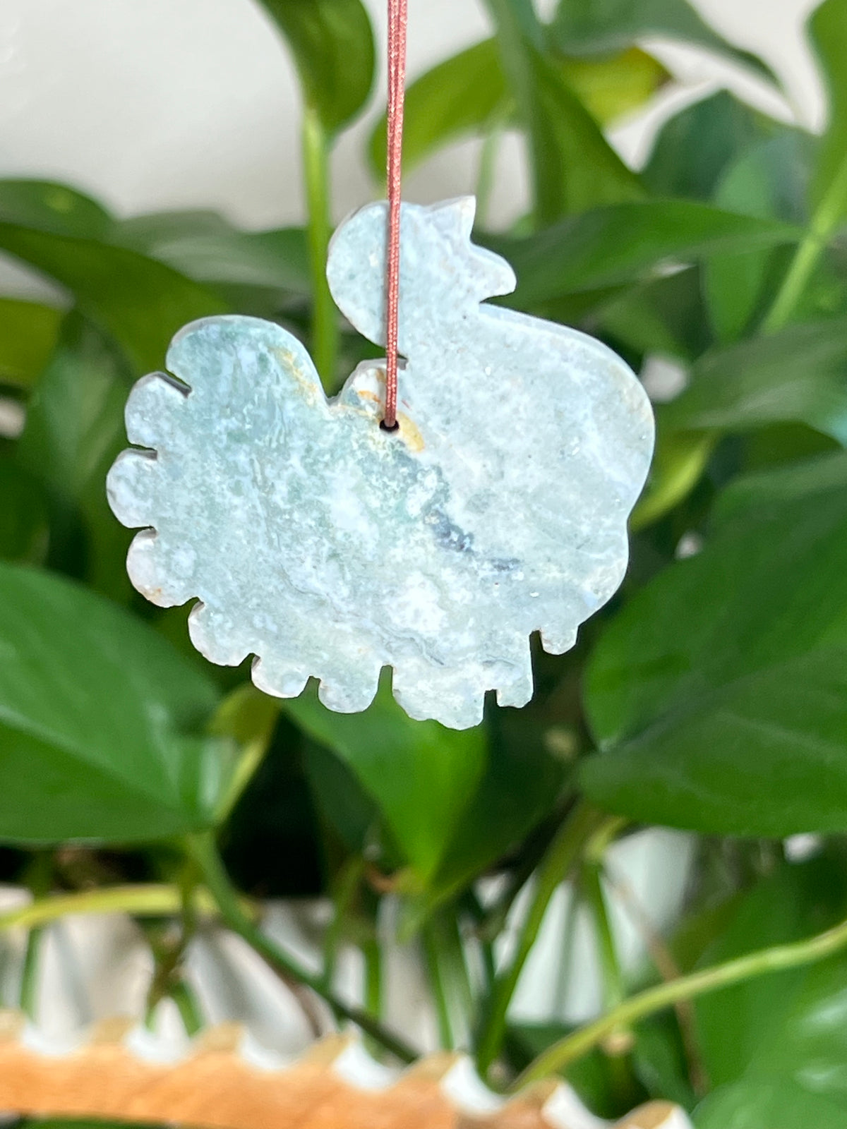 Blue Plume Jasper Turkey Ornaments
