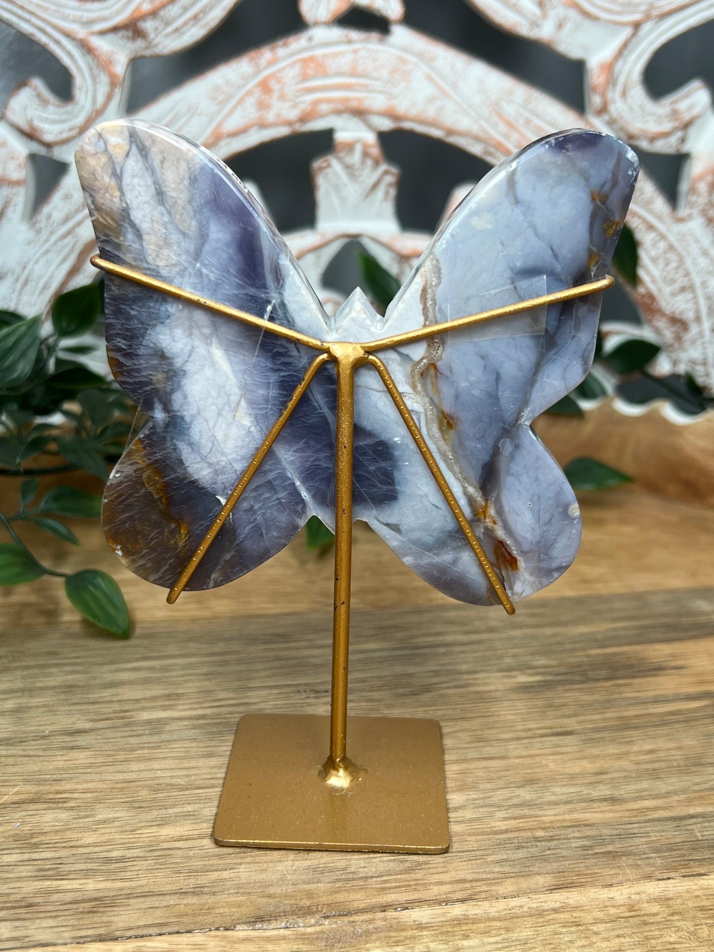 Purple Chalcedony Butterfly