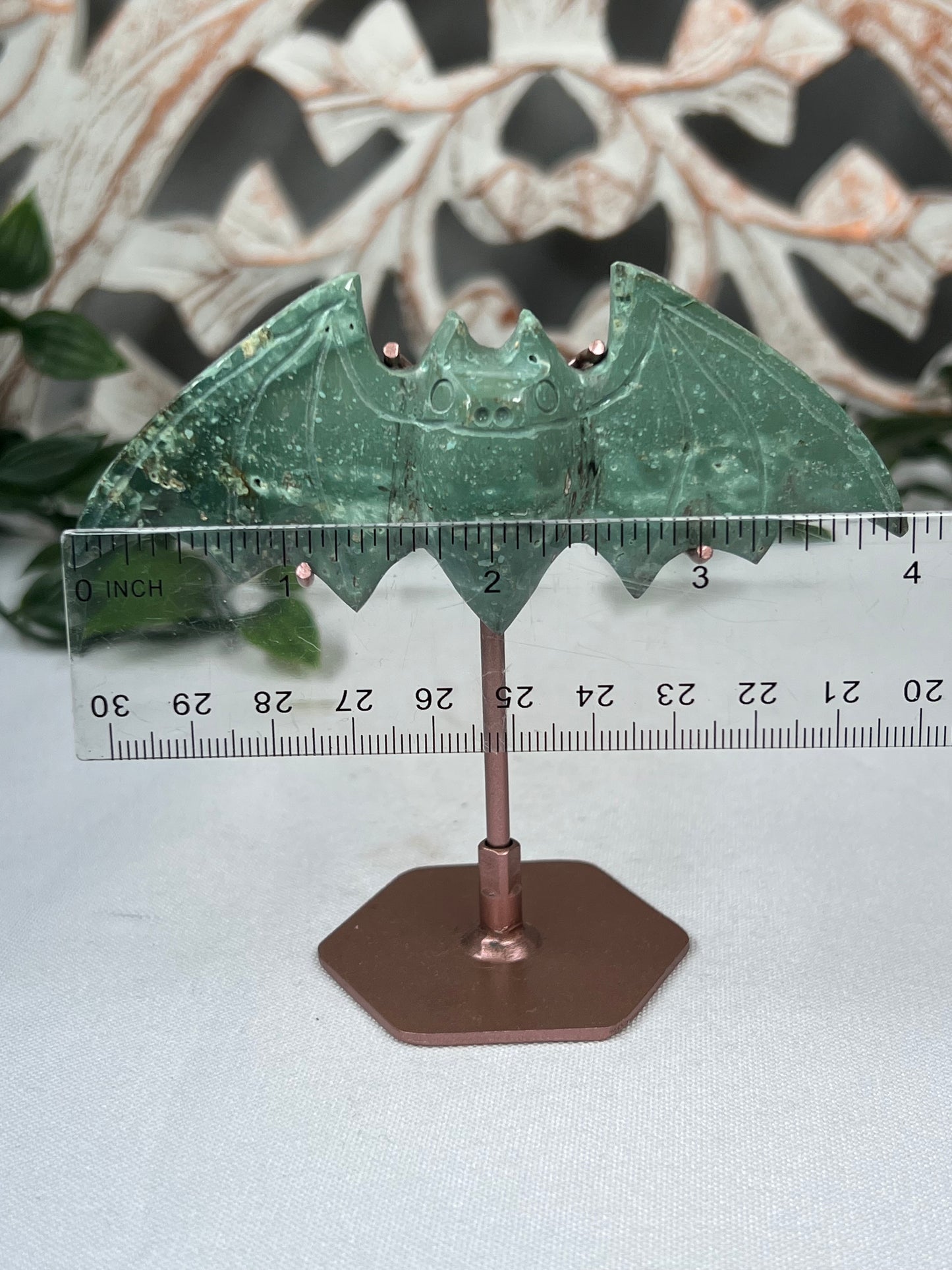 Blue Green Jasper Bat