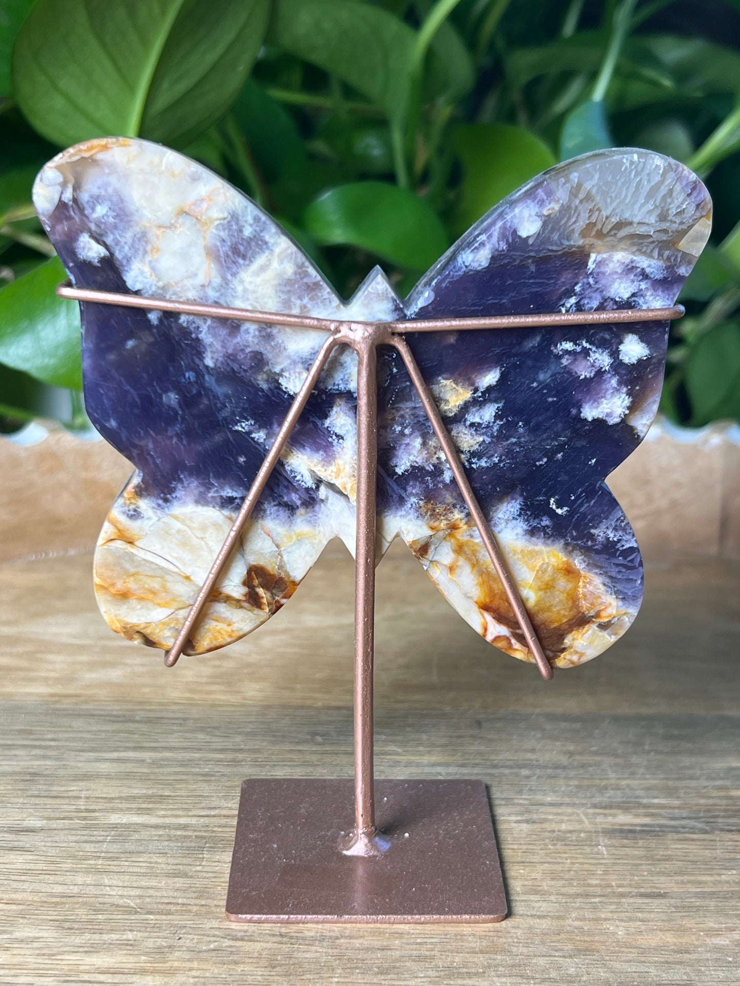 Purple Chalcedony Butterfly