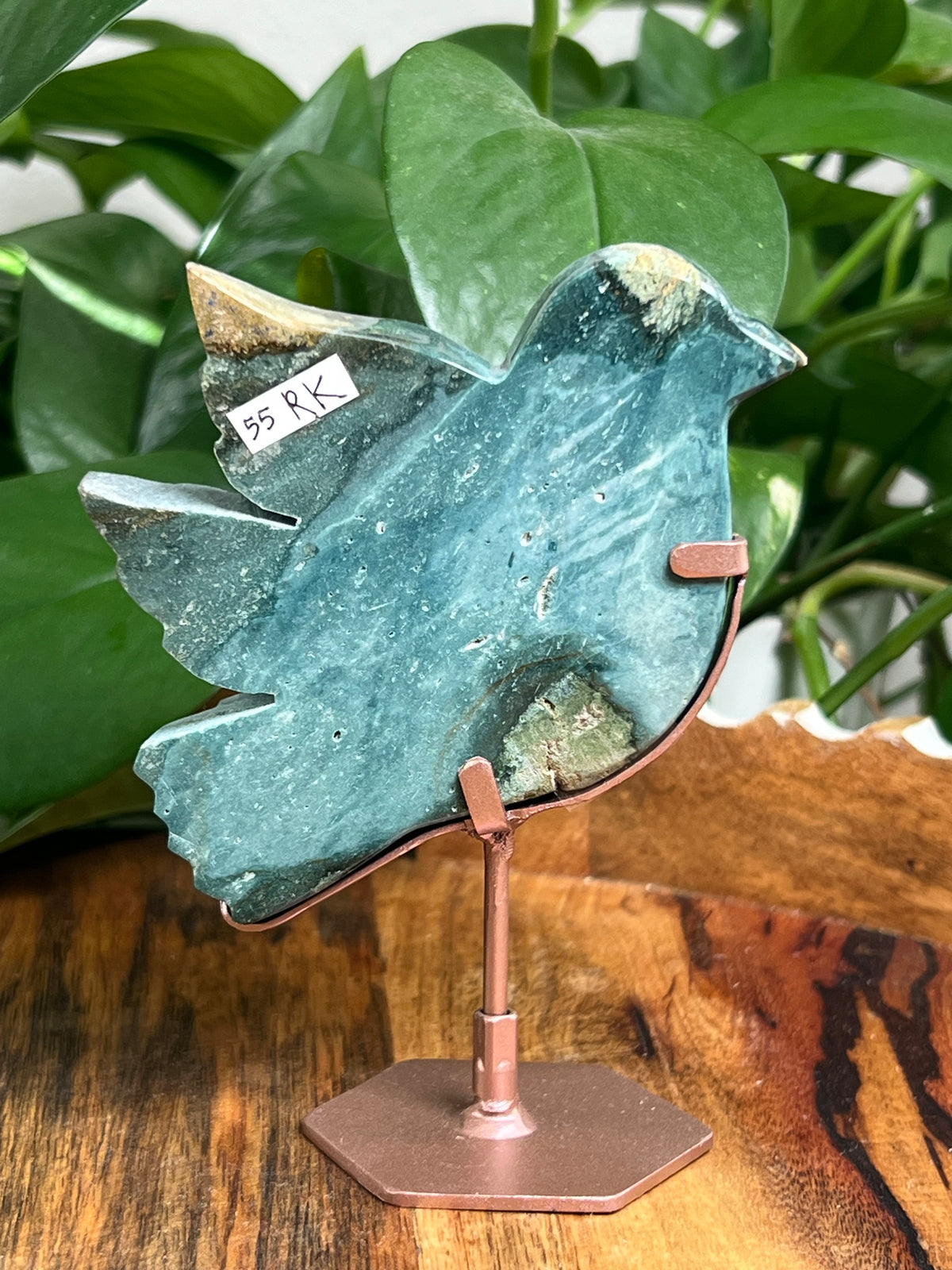 Blue Green Jasper Bird: RK