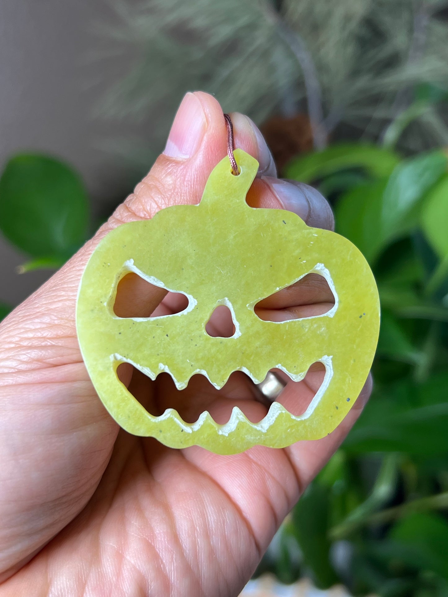 Idocrase Jack-O-Lantern Ornament