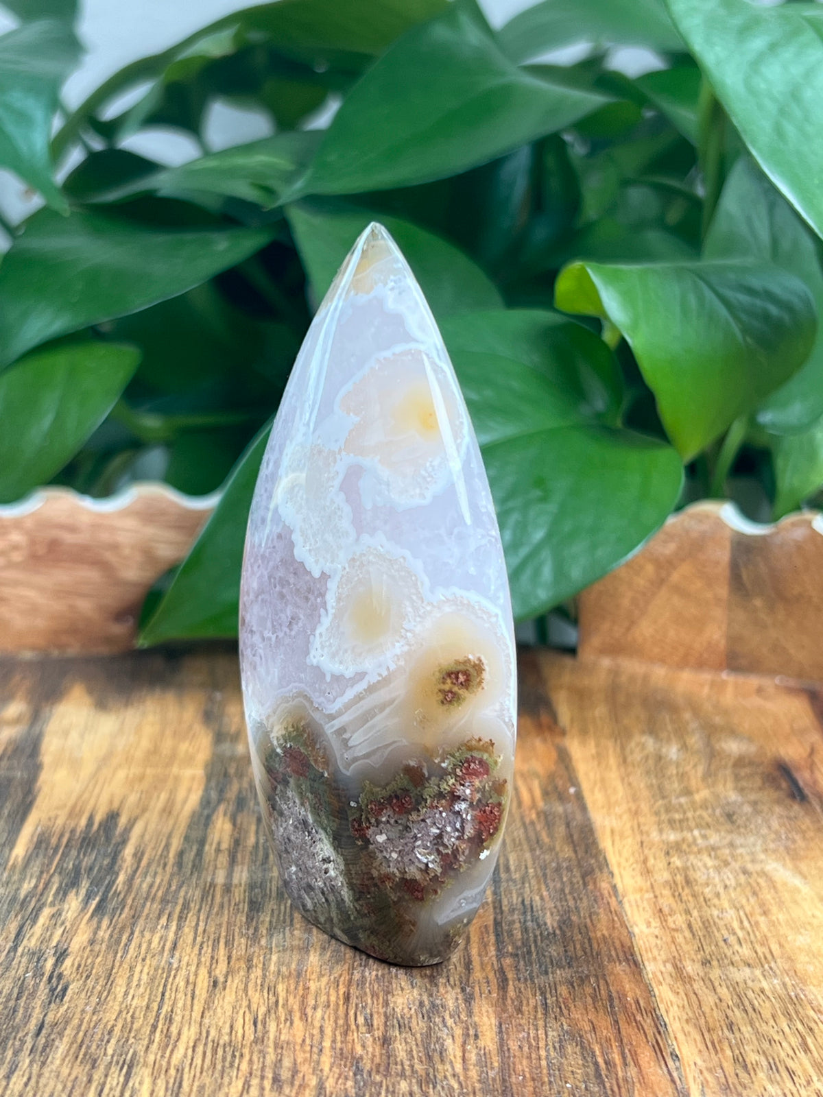 Scenic Moss Agate Flame: BZ