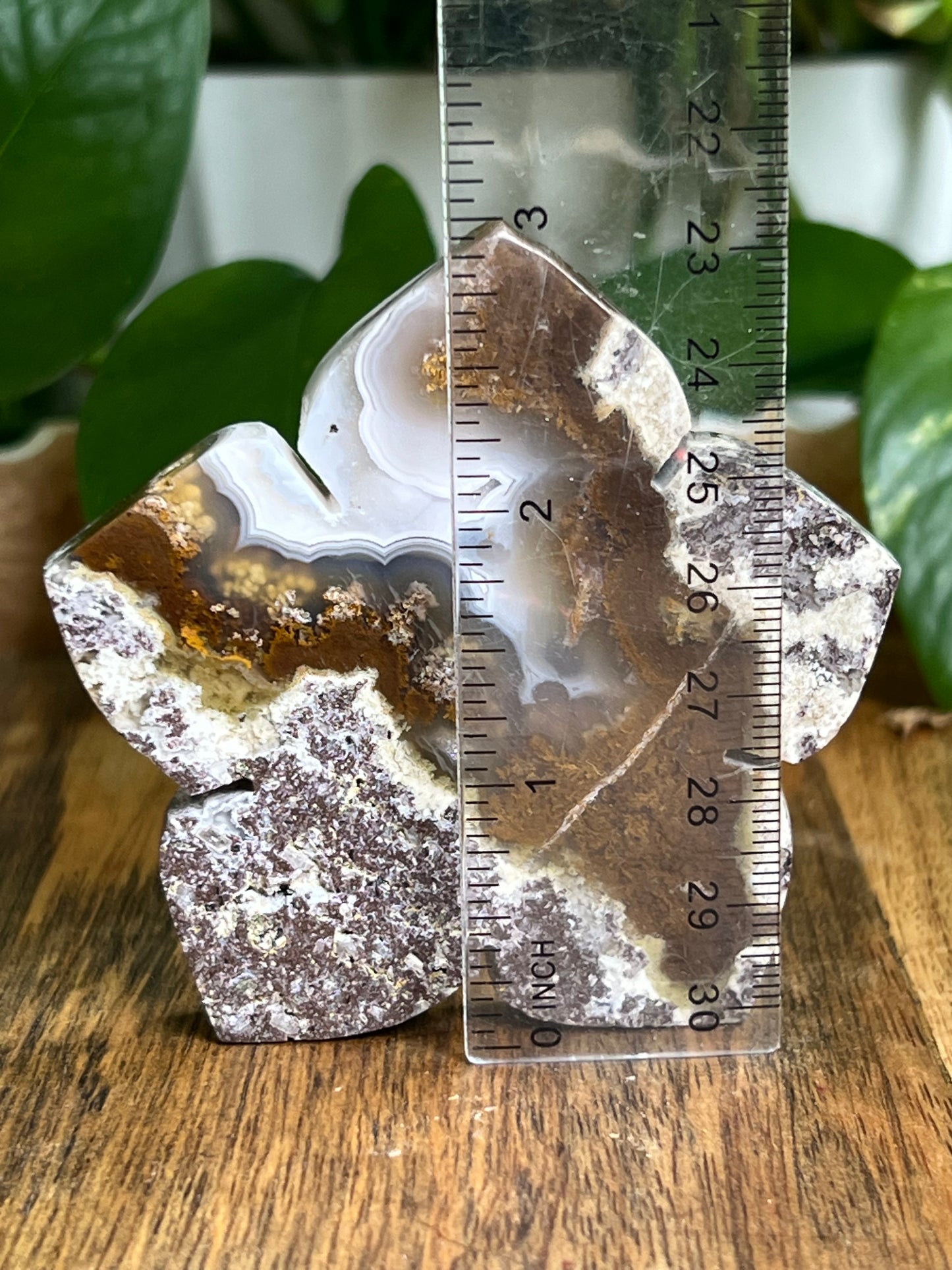 Scenic Moss Agate Flower KK