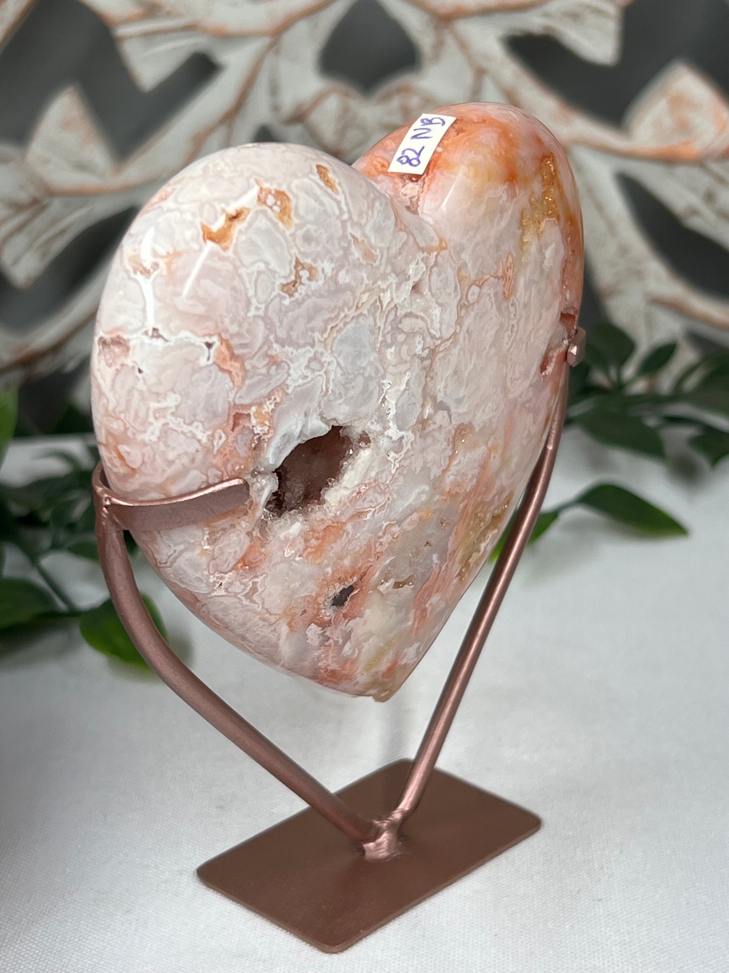 Pink Carnelian Heart