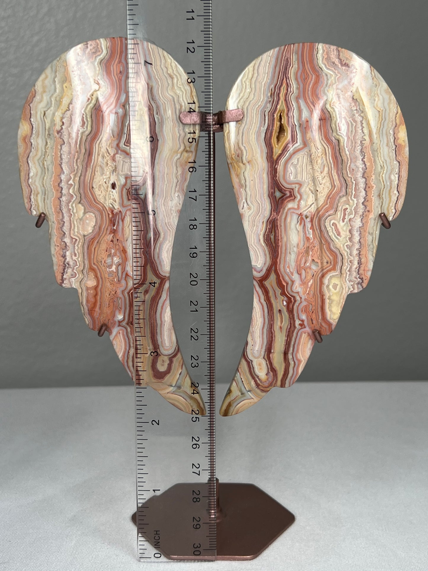 Crazy Lace Agate Angel Wings