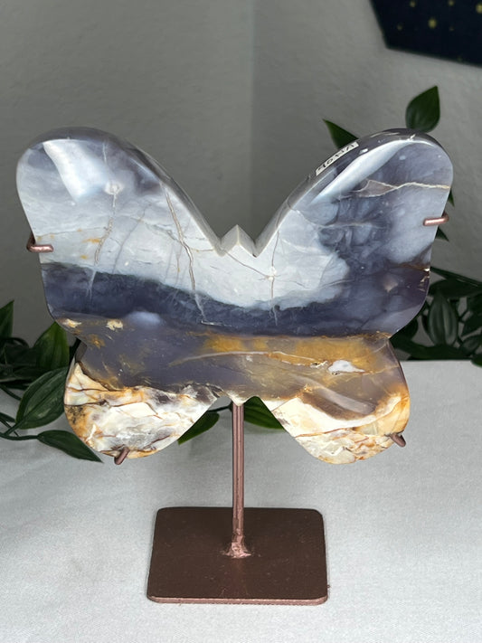 Purple Chalcedony Butterfly