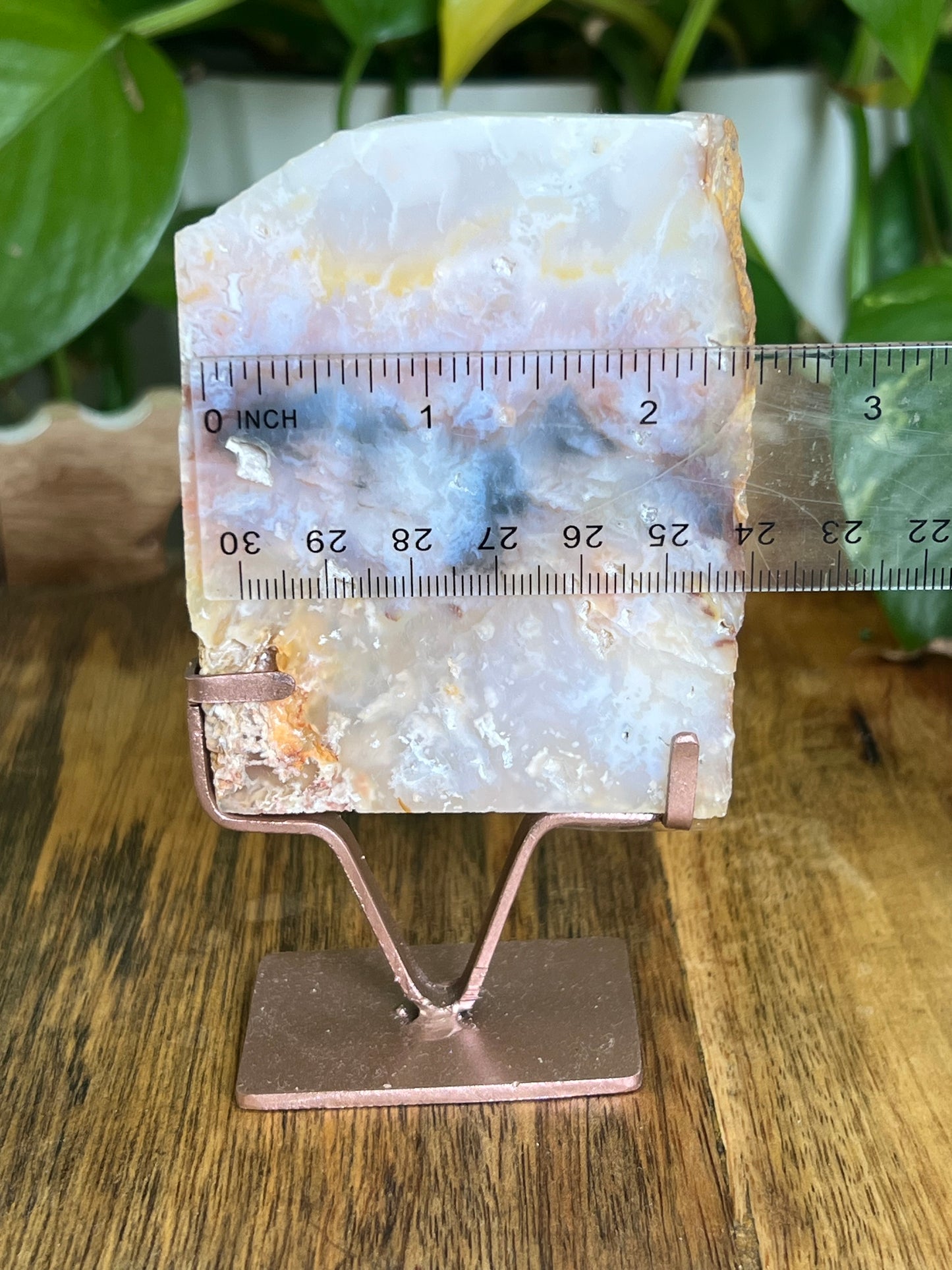 Rainbow Plume Agate Slab KF