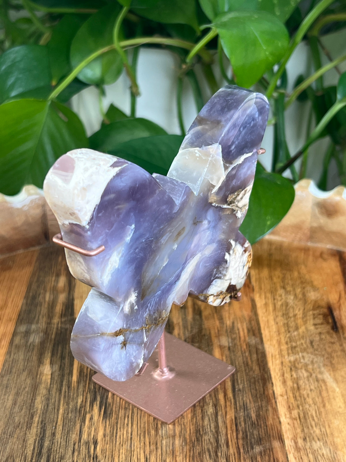 Purple Chalcedony Butterfly: MP
