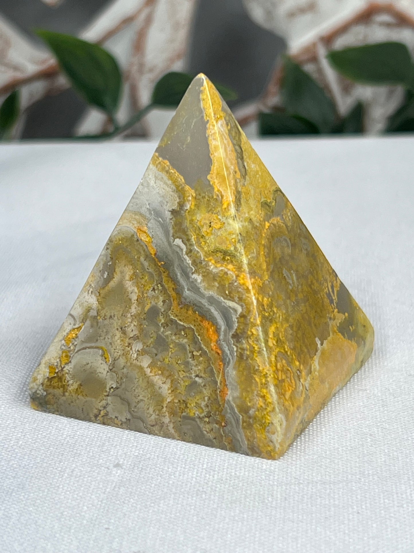 Bumblebee Jasper Pyramid