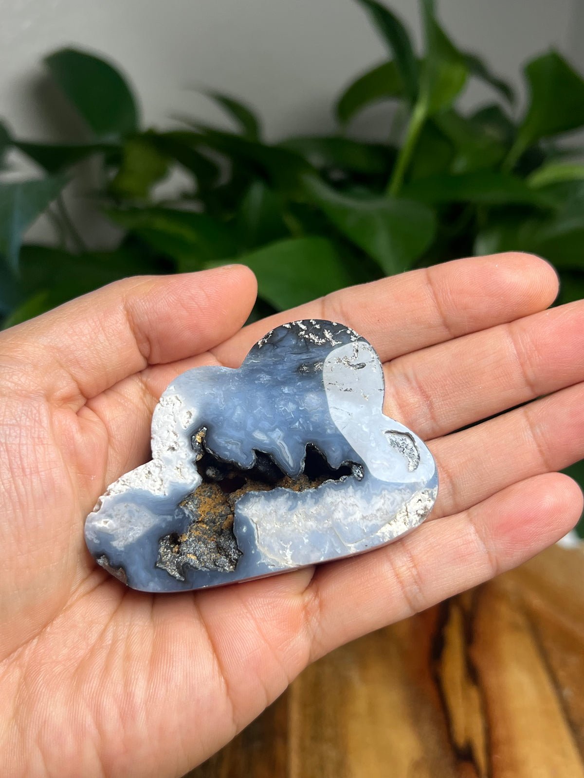 Blue Plume Agate Mini Cloud: PA