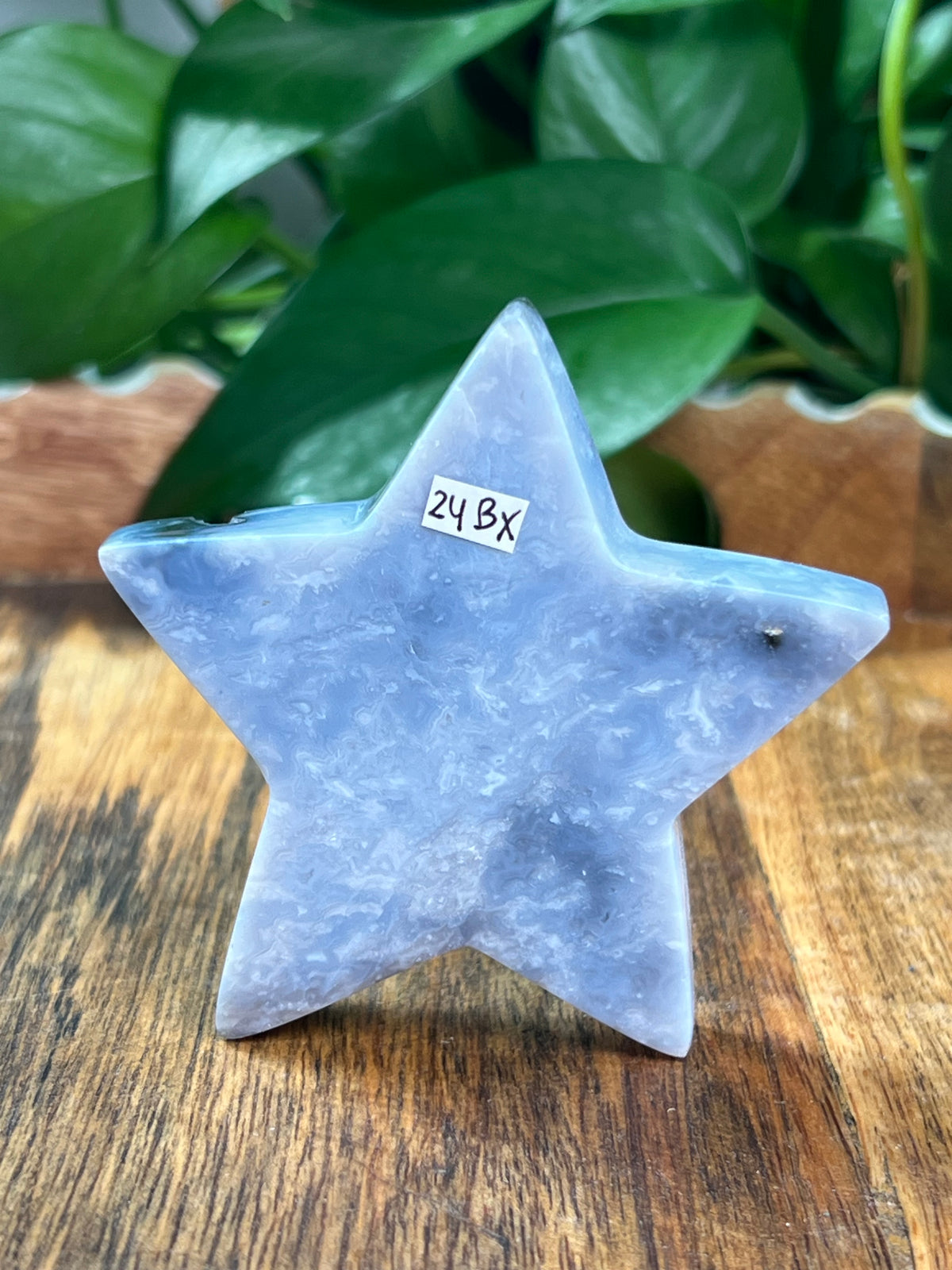Blue Plume Agate Star: BX