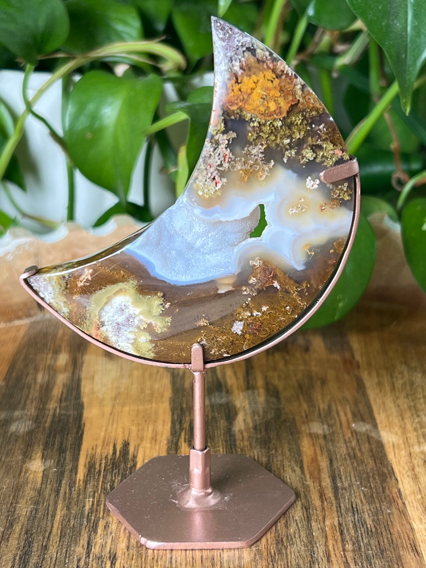 Scenic Moss Agate Moon