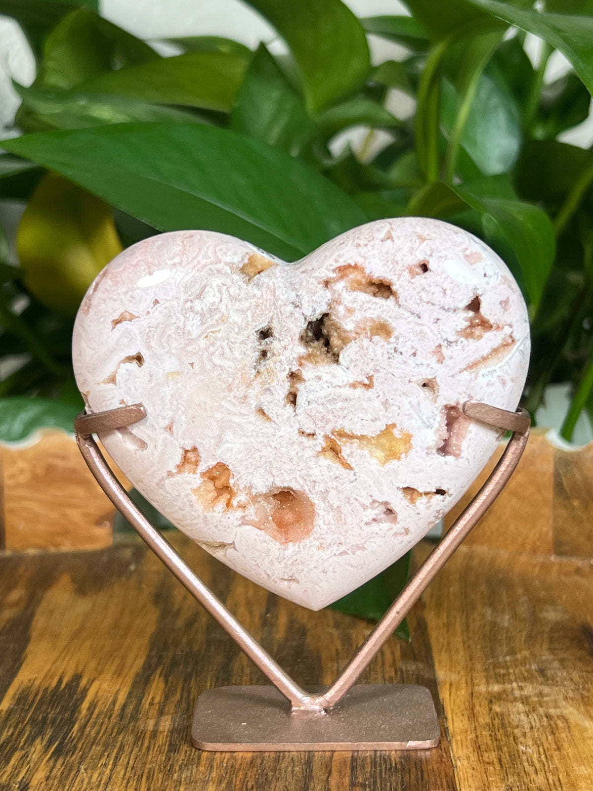 Pink Carnelian Heart: FF