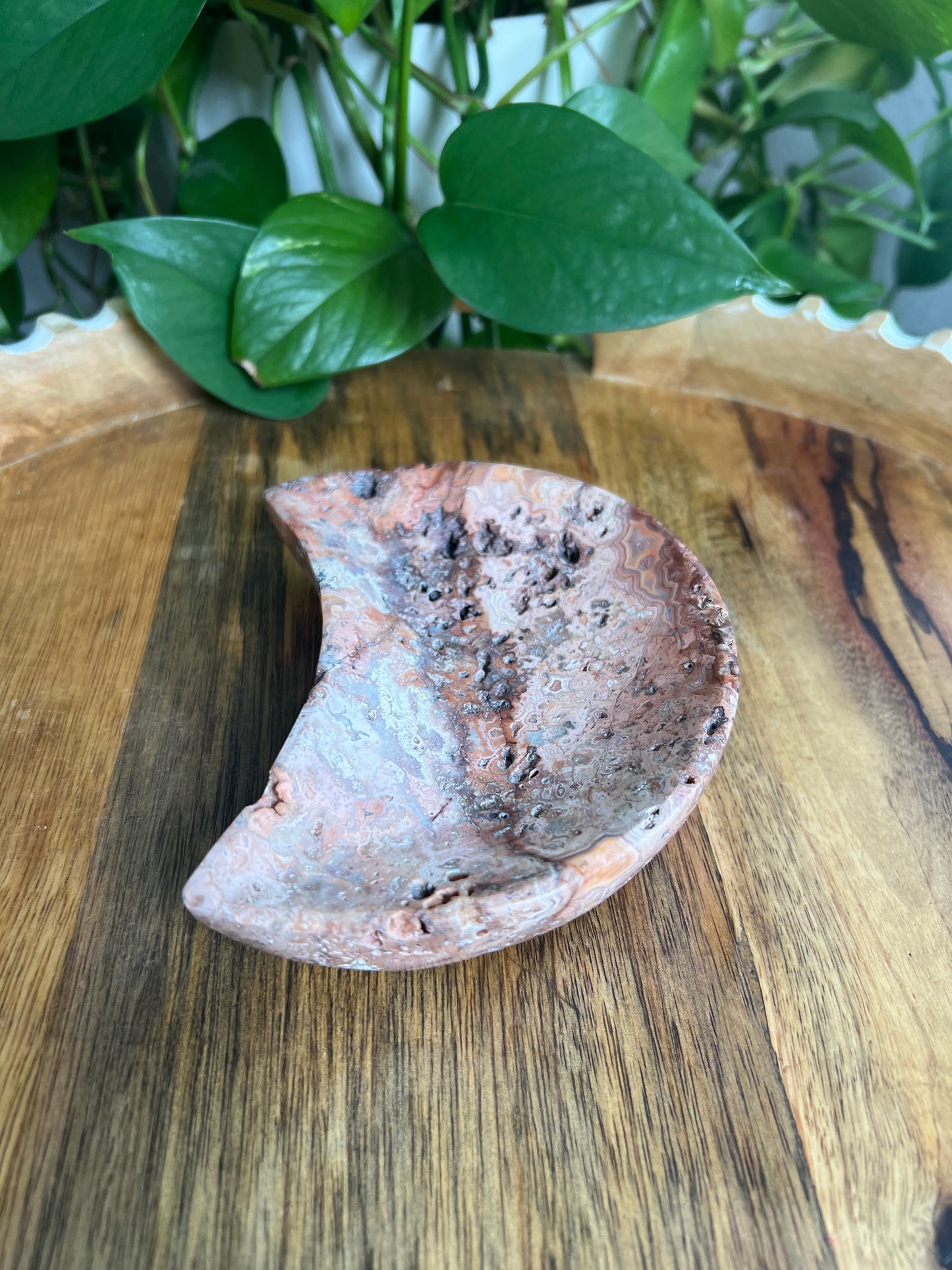 Crazy Lace Agate Moon Bowl: B