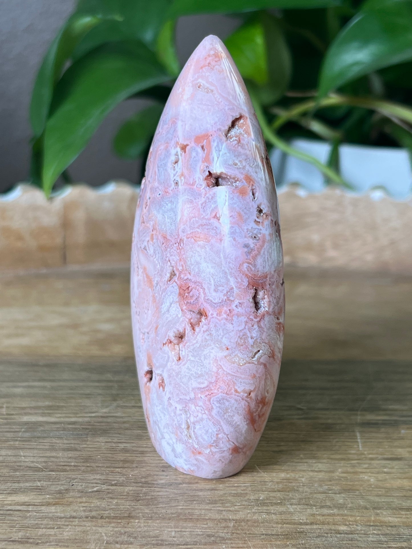 Pink Carnelian Flame