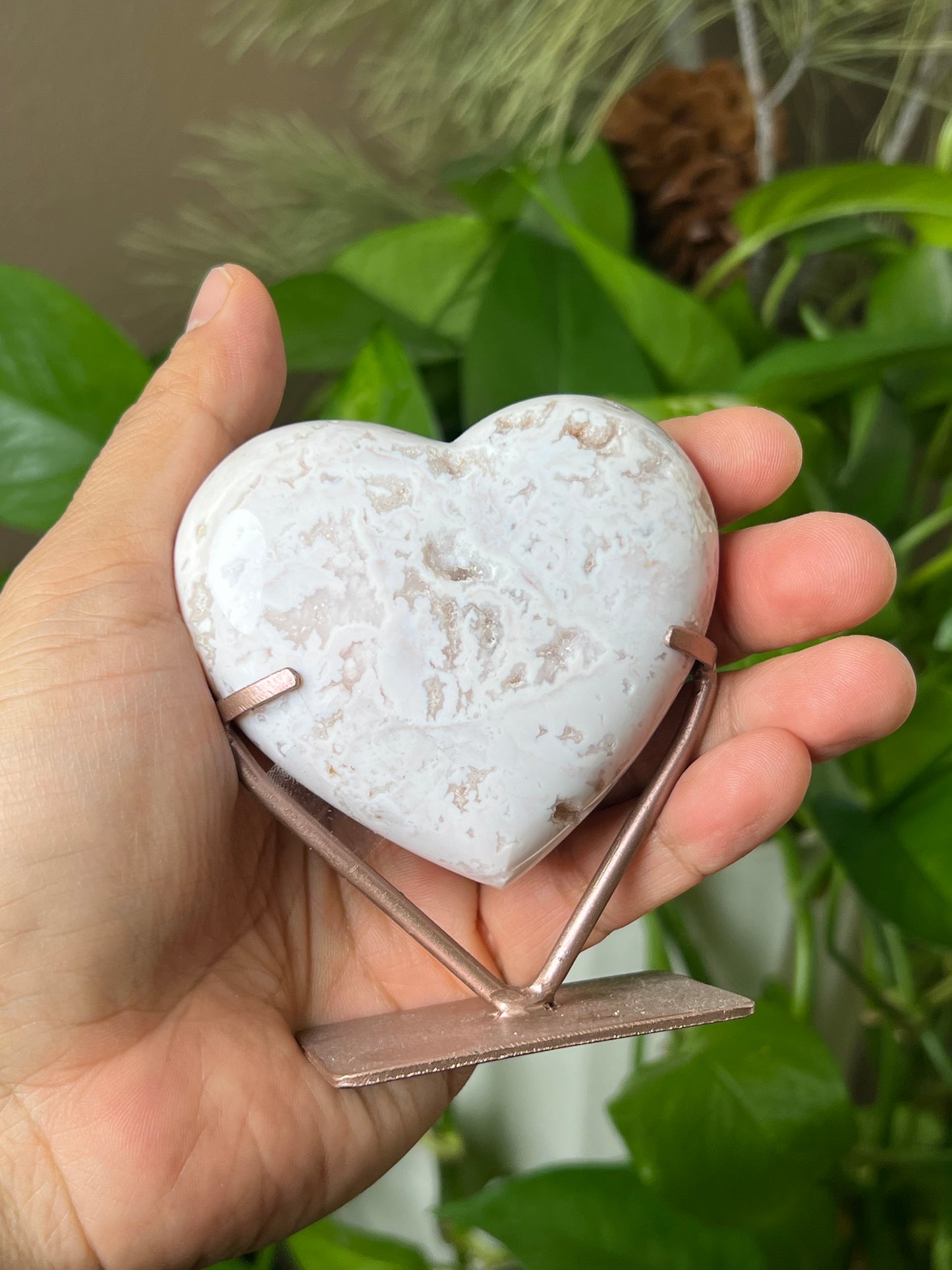 Pink Carnelian Heart