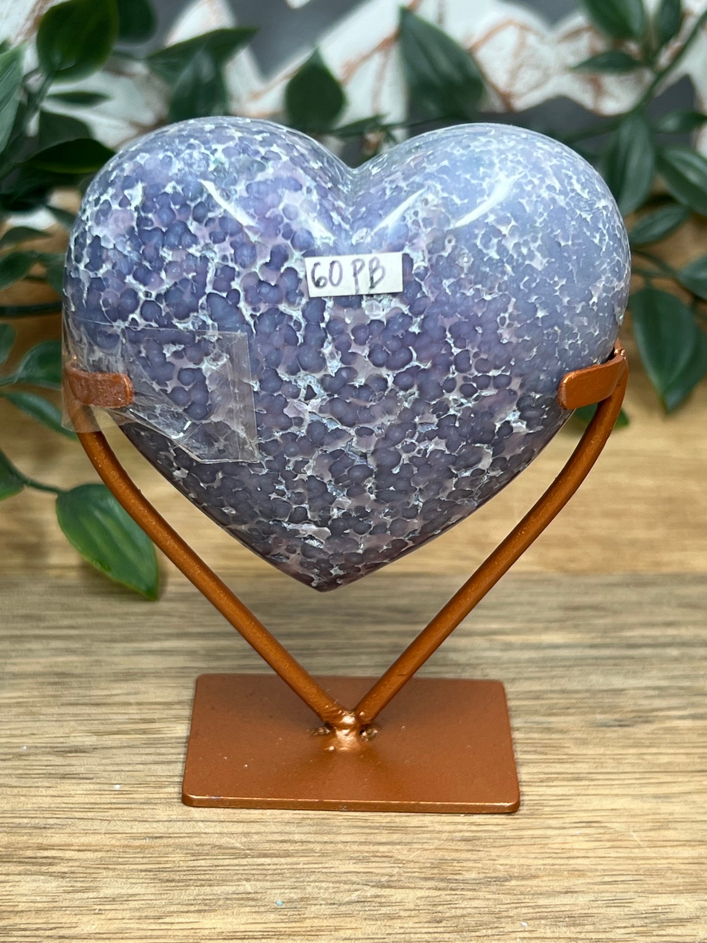 Grape Agate Heart