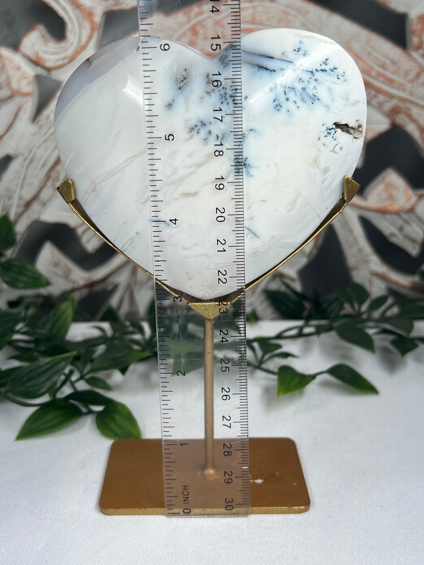 Dendritic Agate Heart